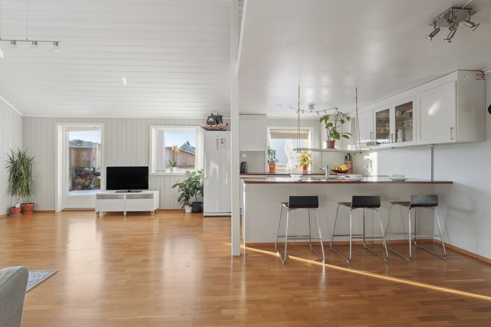 Fine lysinnslipp inn i boligen Galleribilde