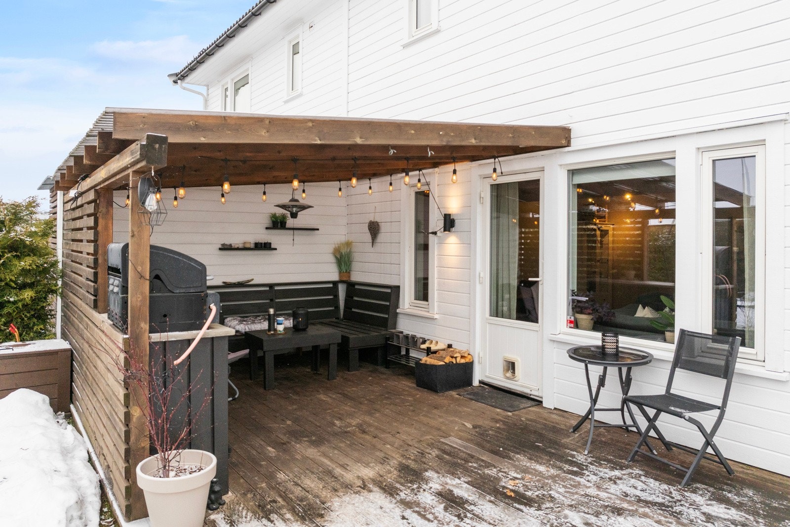 Overbygget terrasse Galleribilde