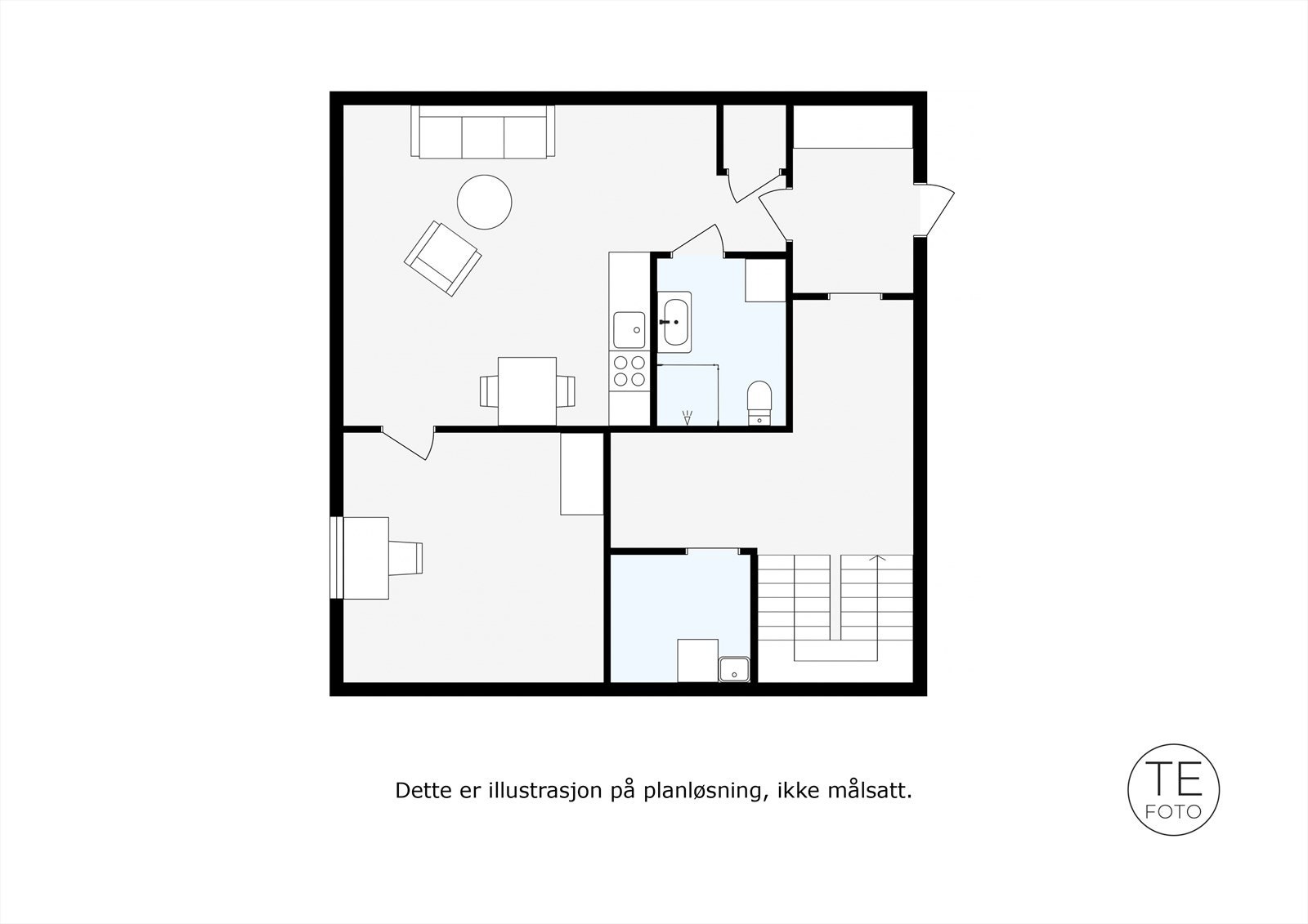 Plantegning: Underetasje. Galleribilde