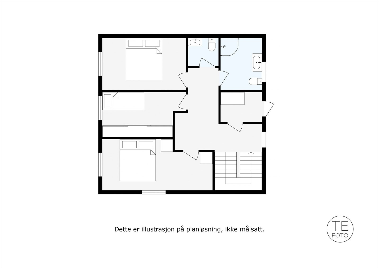 Plantegning: 1. etasje. Galleribilde