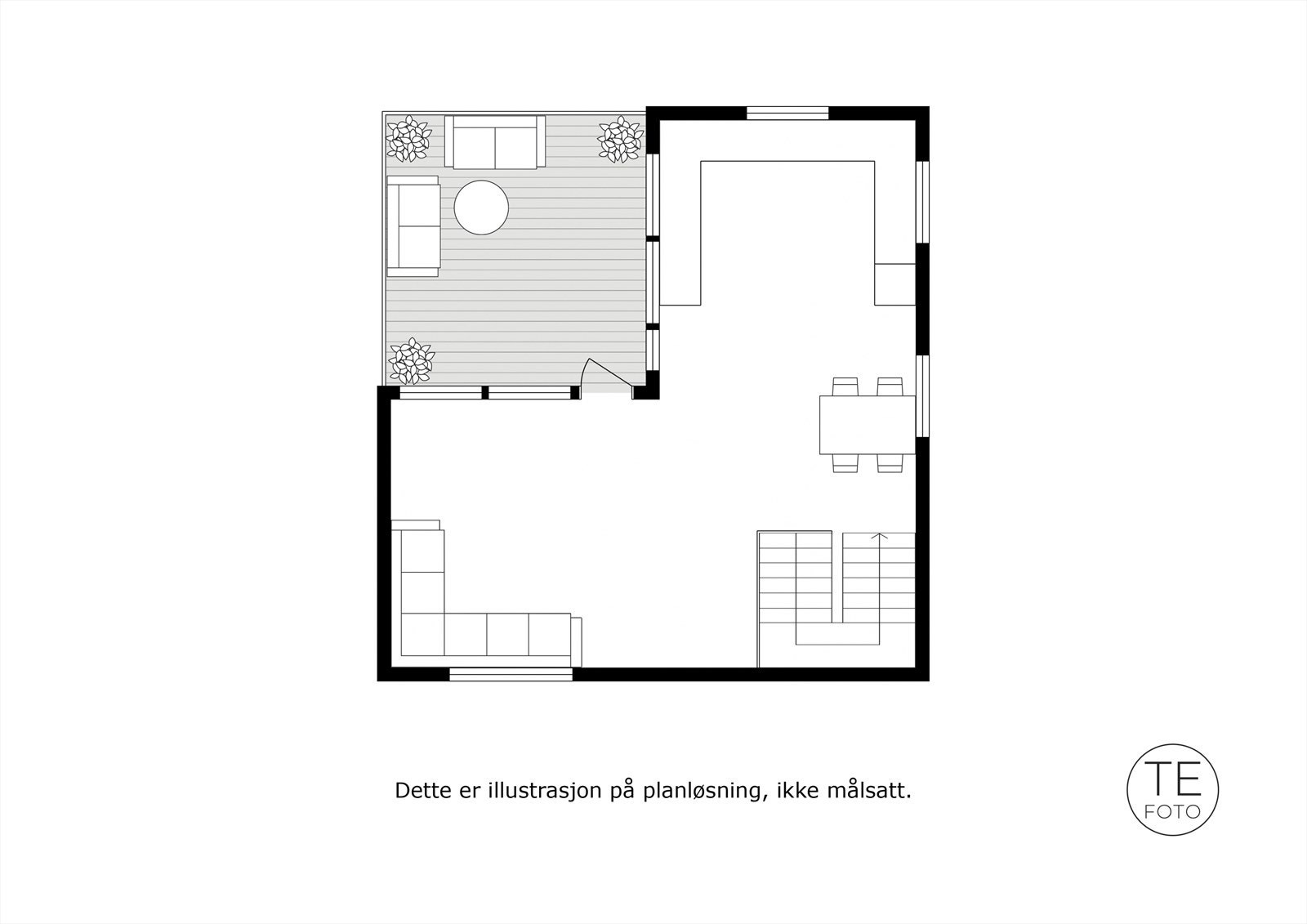 Plantegning: 2. etasje. Galleribilde