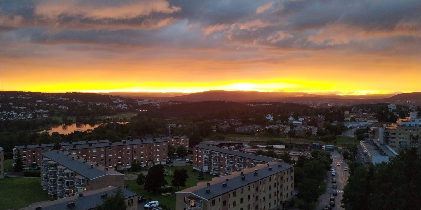 Solnedgang på sommeren (privat bilde) Galleribilde