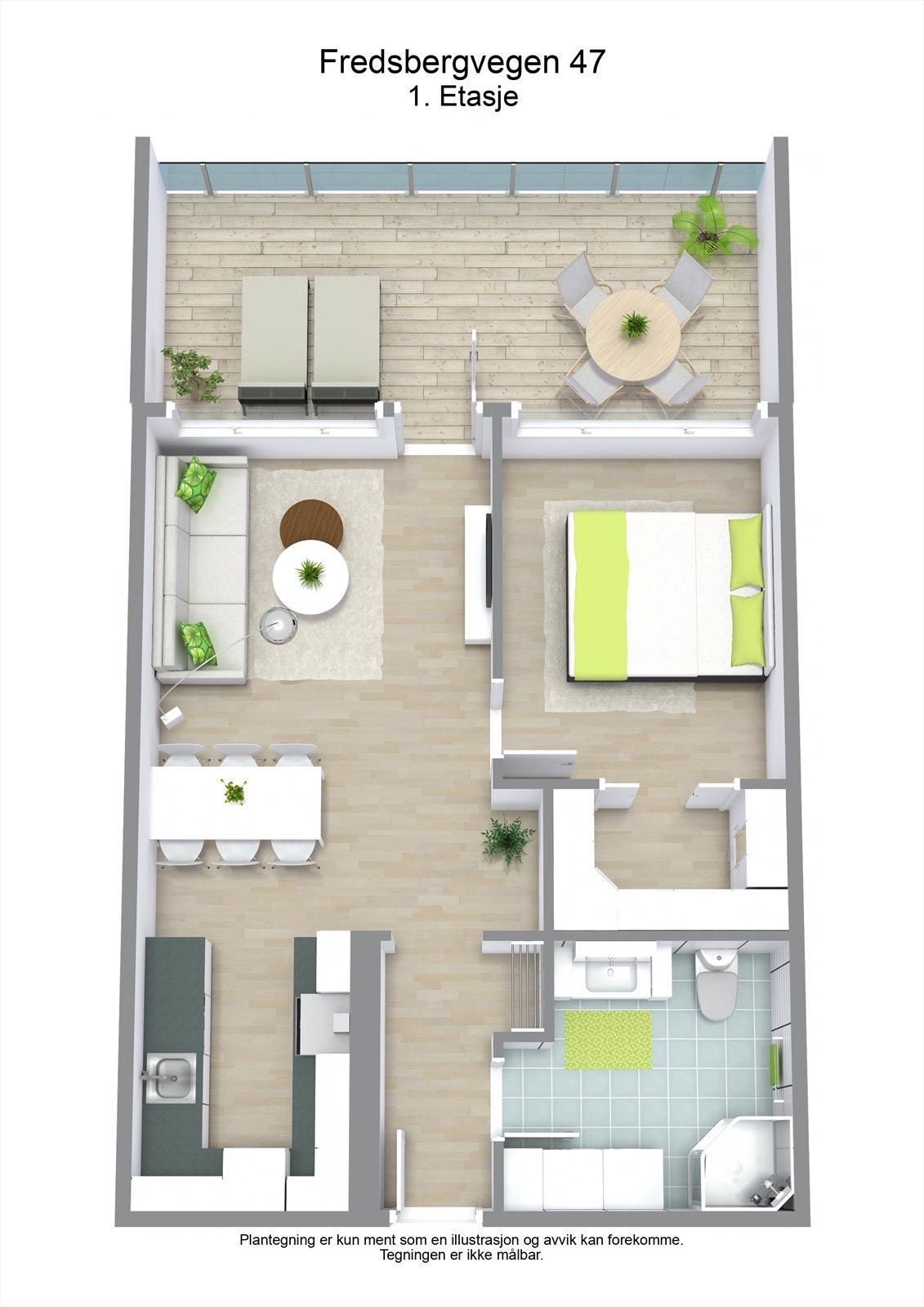 3 D plantegning Galleribilde