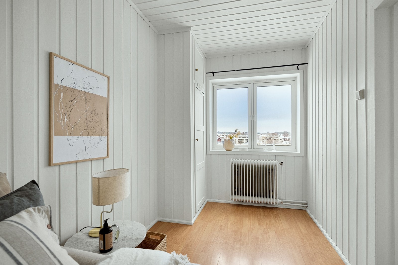 Den samme gode utsikten er ivaretatt på soverommet. Galleribilde