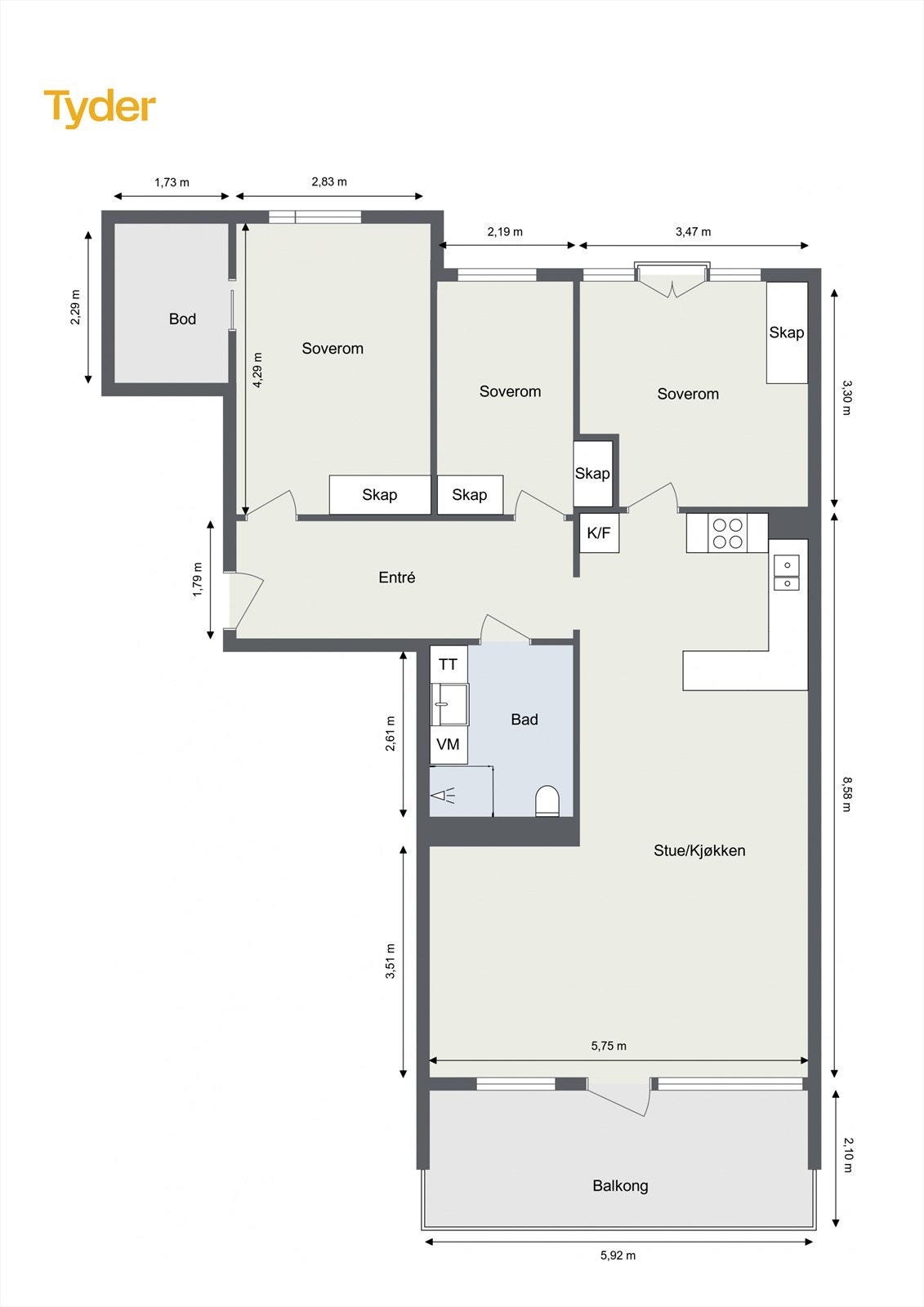 Plantegning. Galleribilde