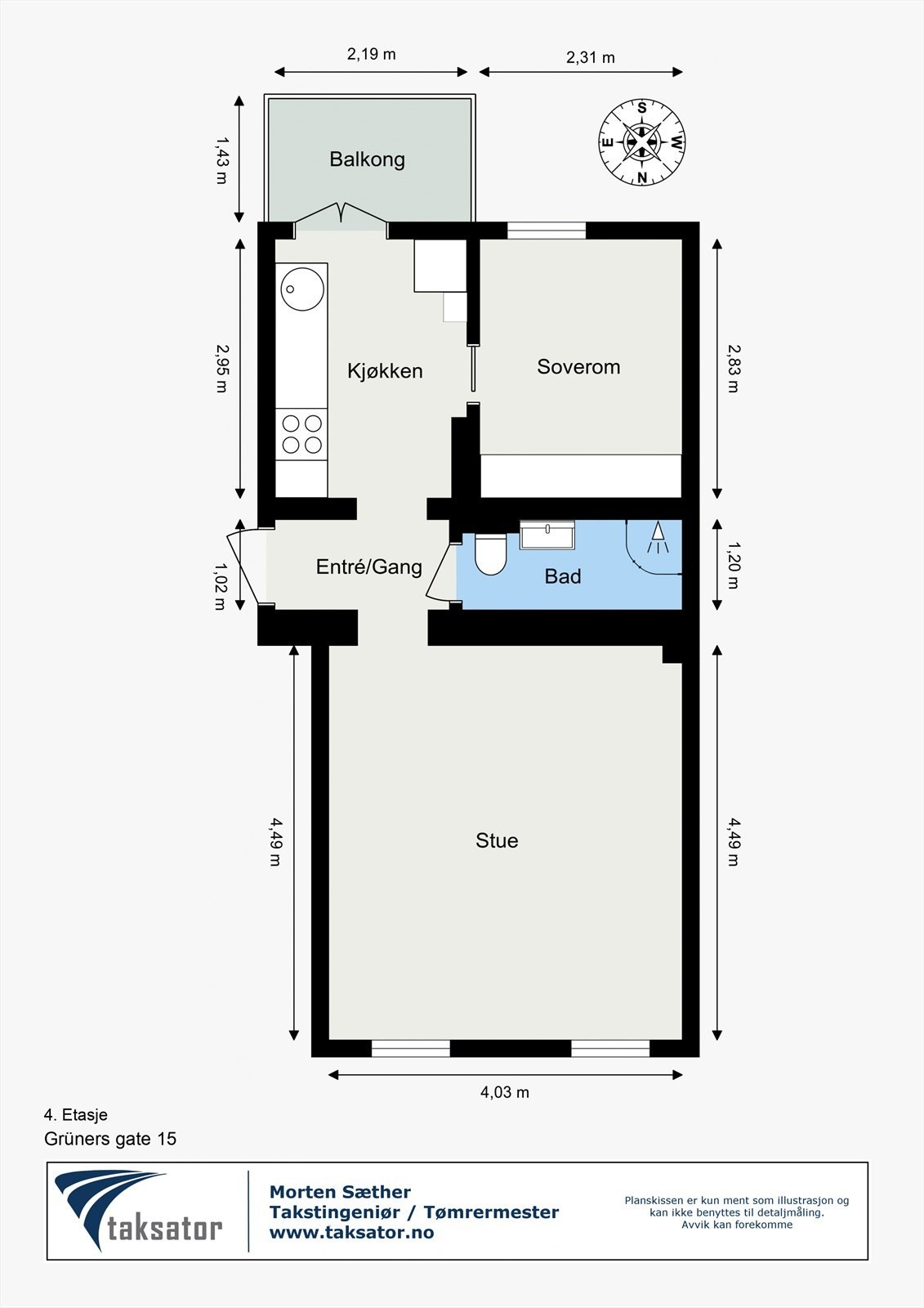 Planløsning. Galleribilde