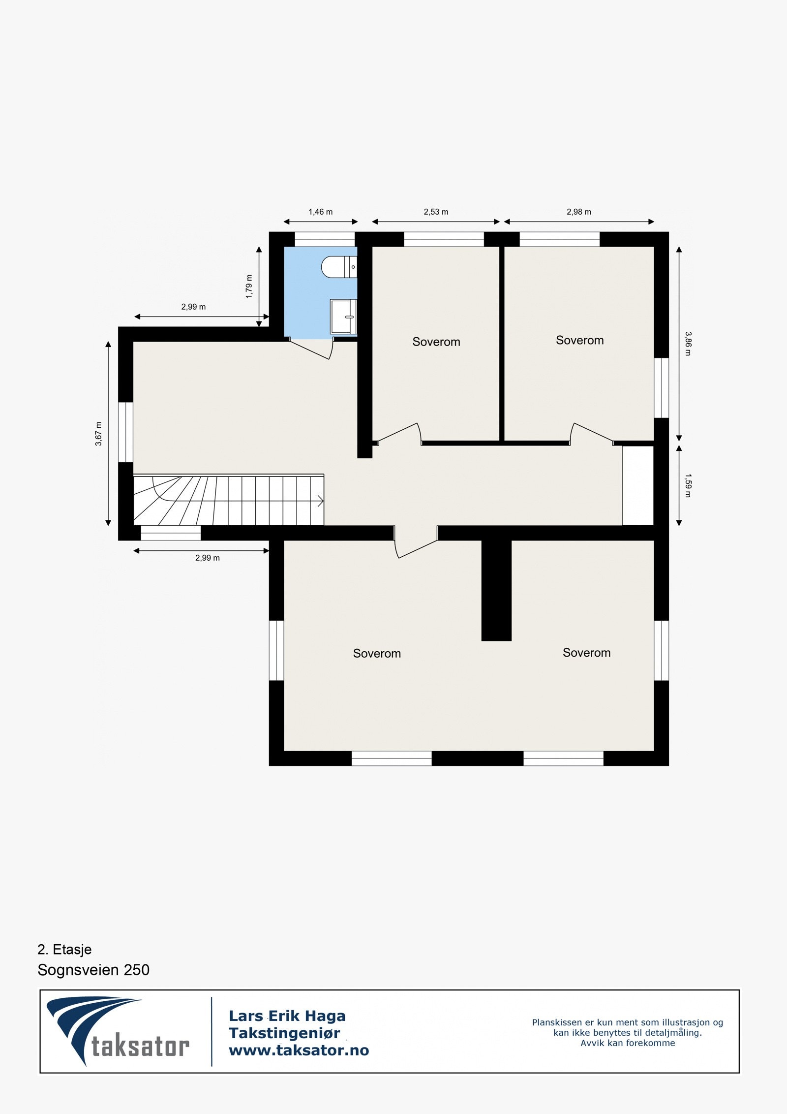 Plantegning 2. etasje Galleribilde