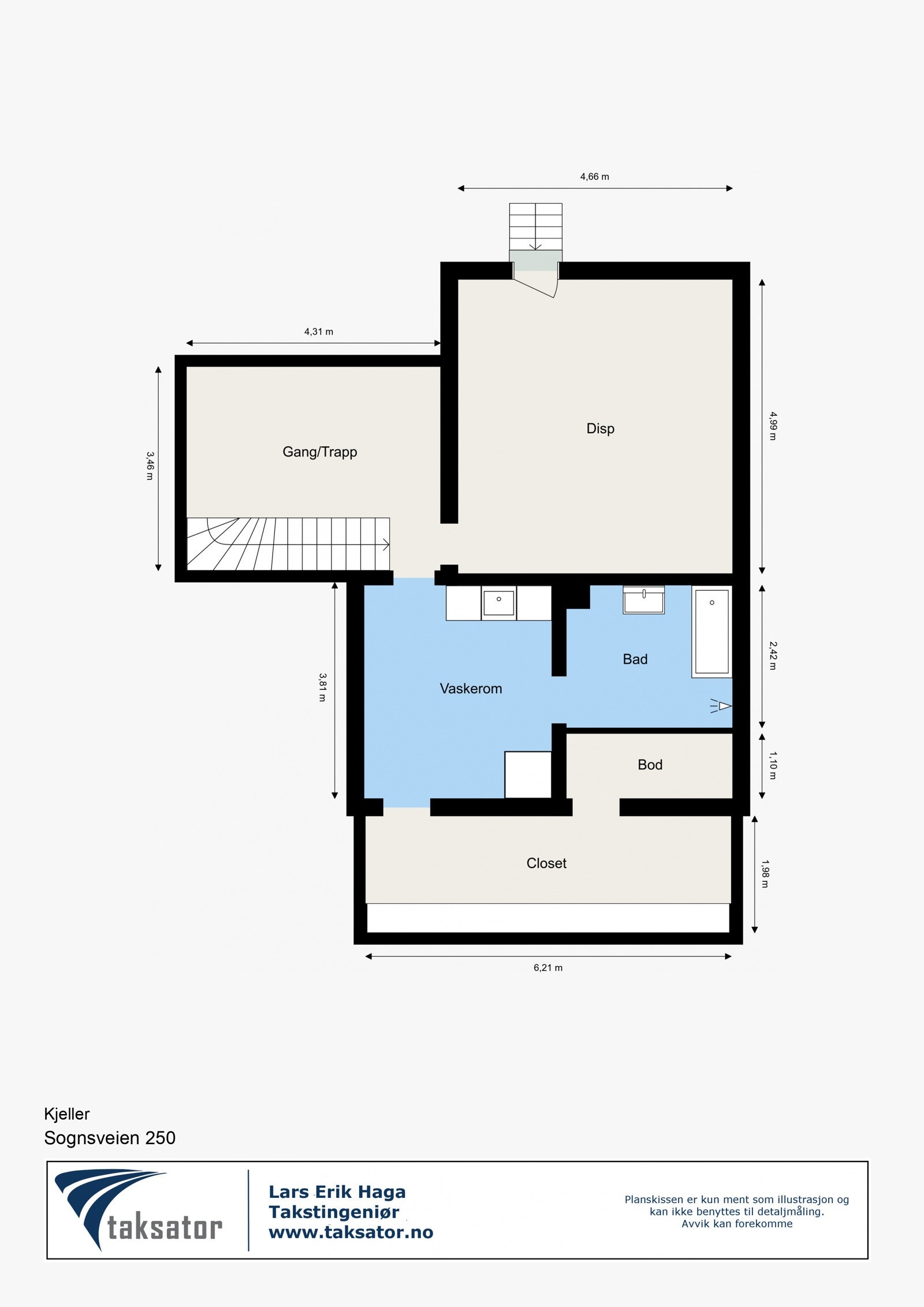 Plantegning kjeller Galleribilde