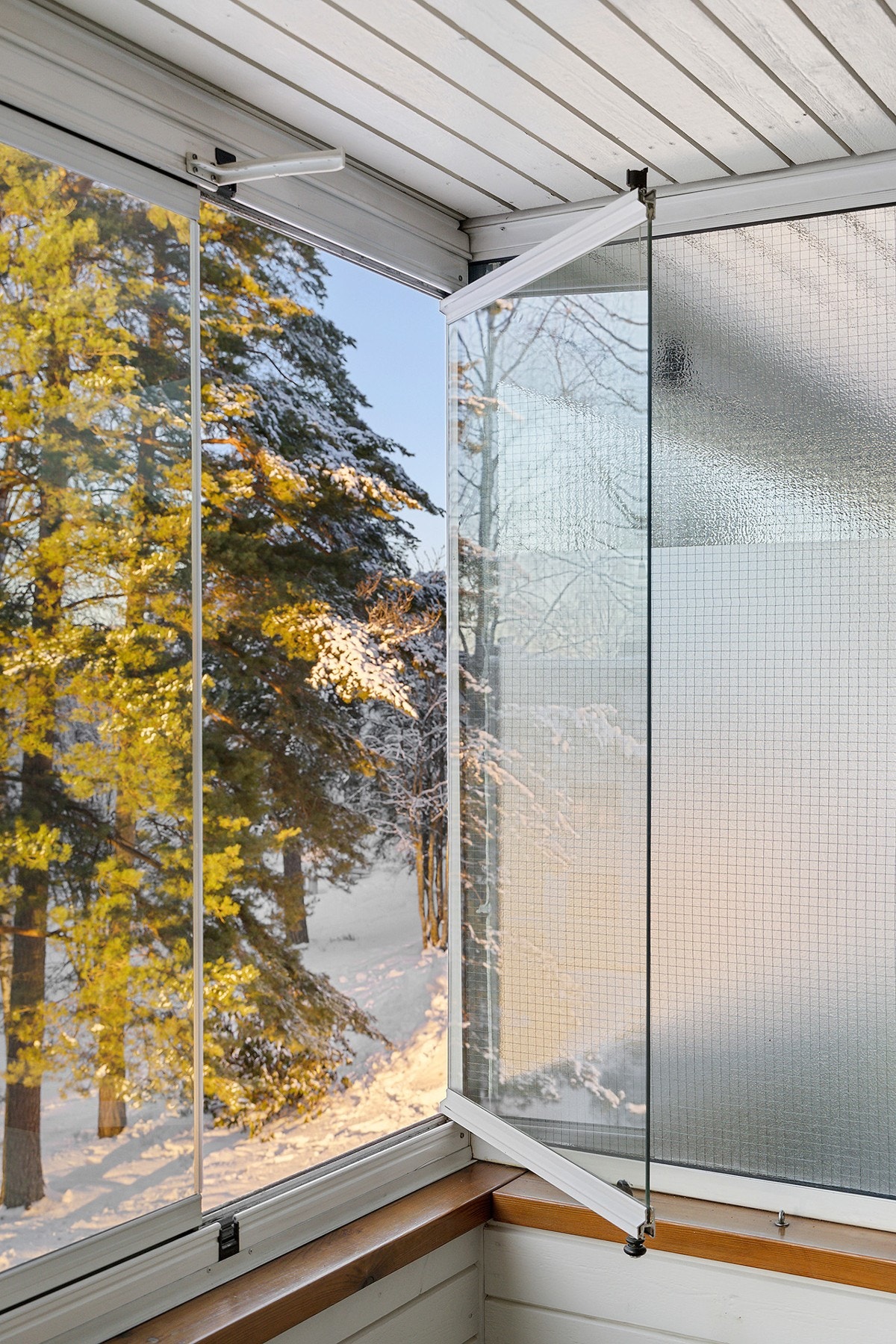 Praktisk innglasset balkong. Galleribilde