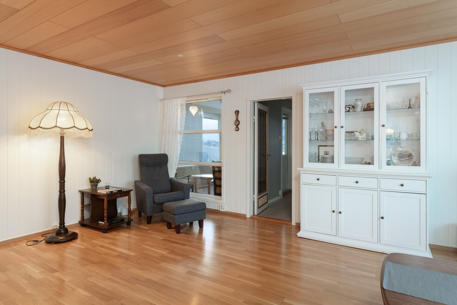 Stuen er oppvarmet med varmepumpe Galleribilde