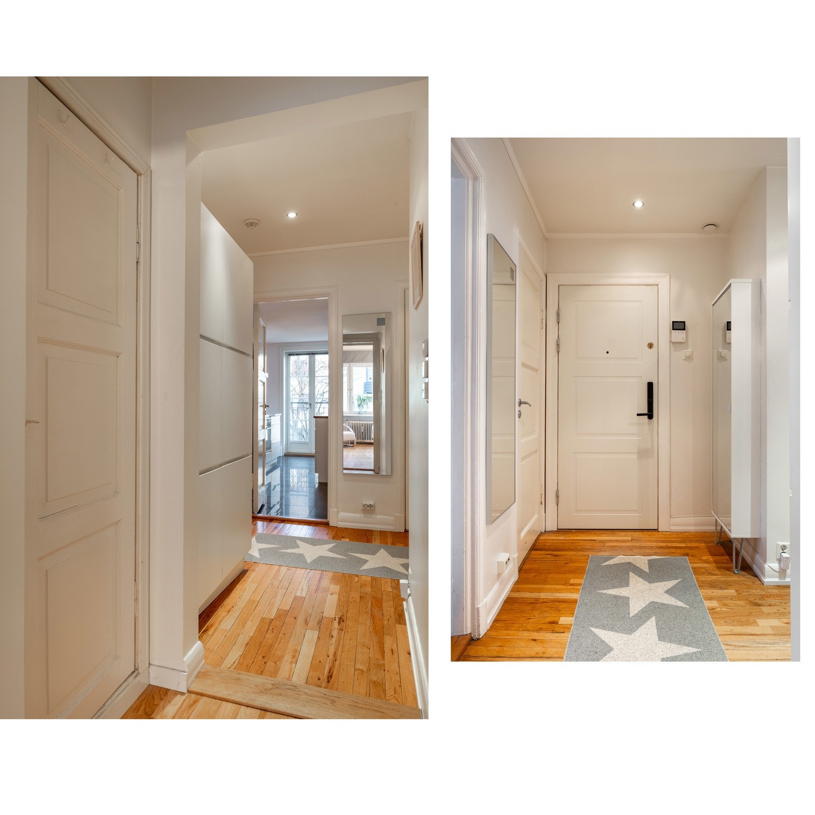 Du blir ønsket velkommen inn i en romslig entré. Galleribilde