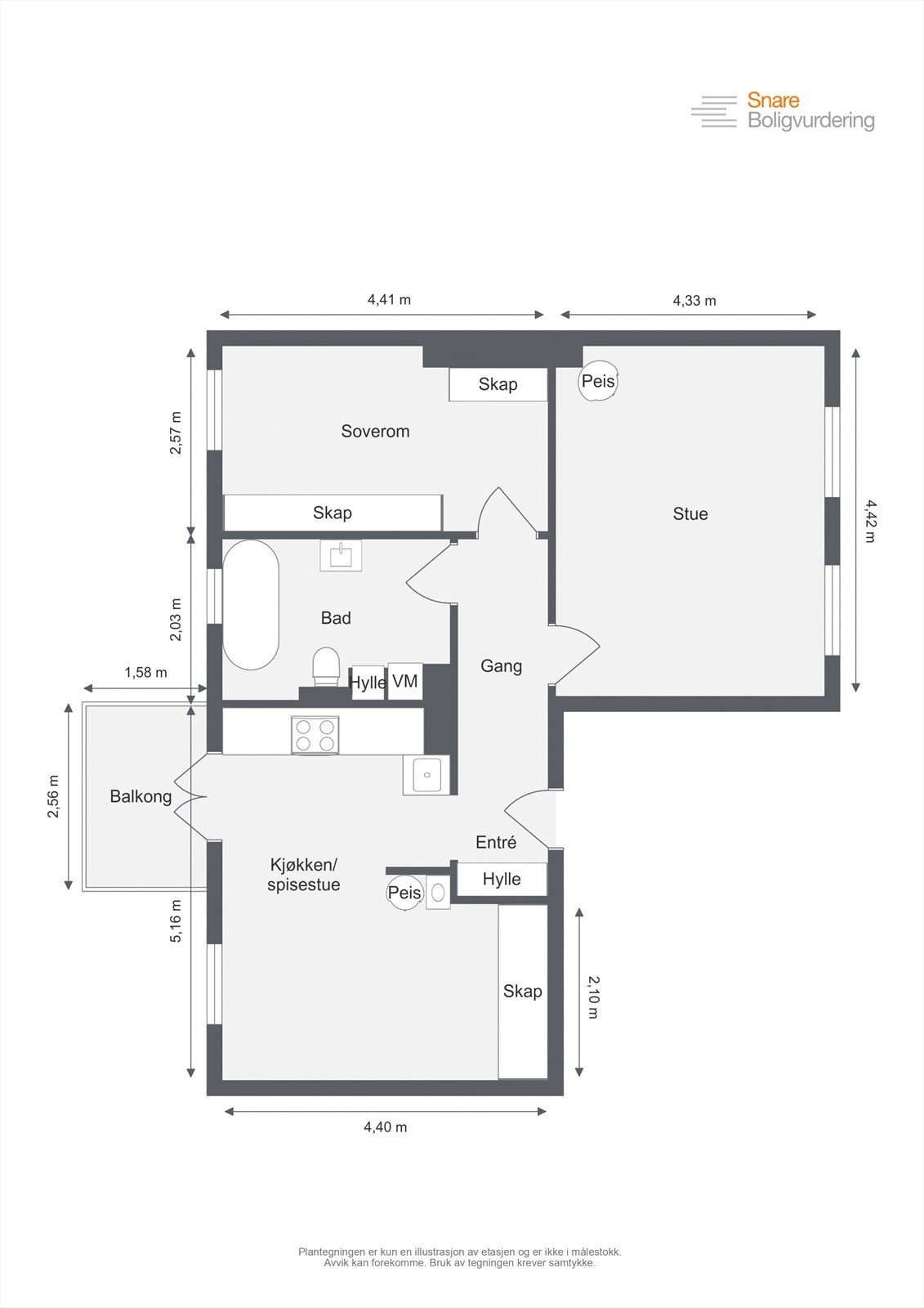 Sofienberggata 29c - Plantegning Galleribilde