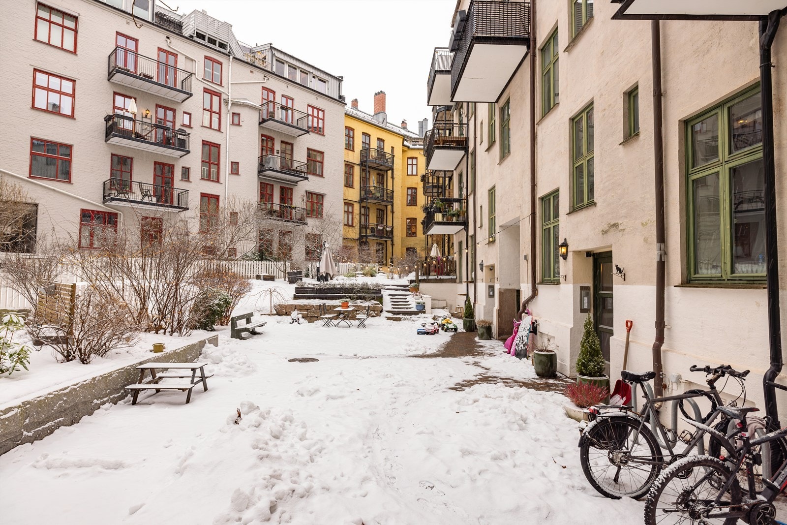 Felles uteområder. Galleribilde