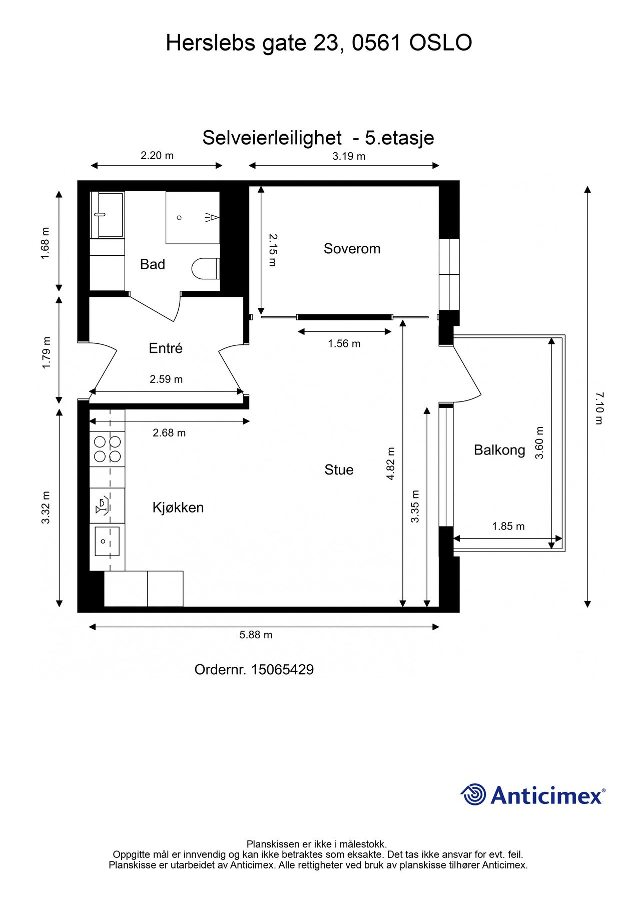 Plantegning til orientering. Galleribilde