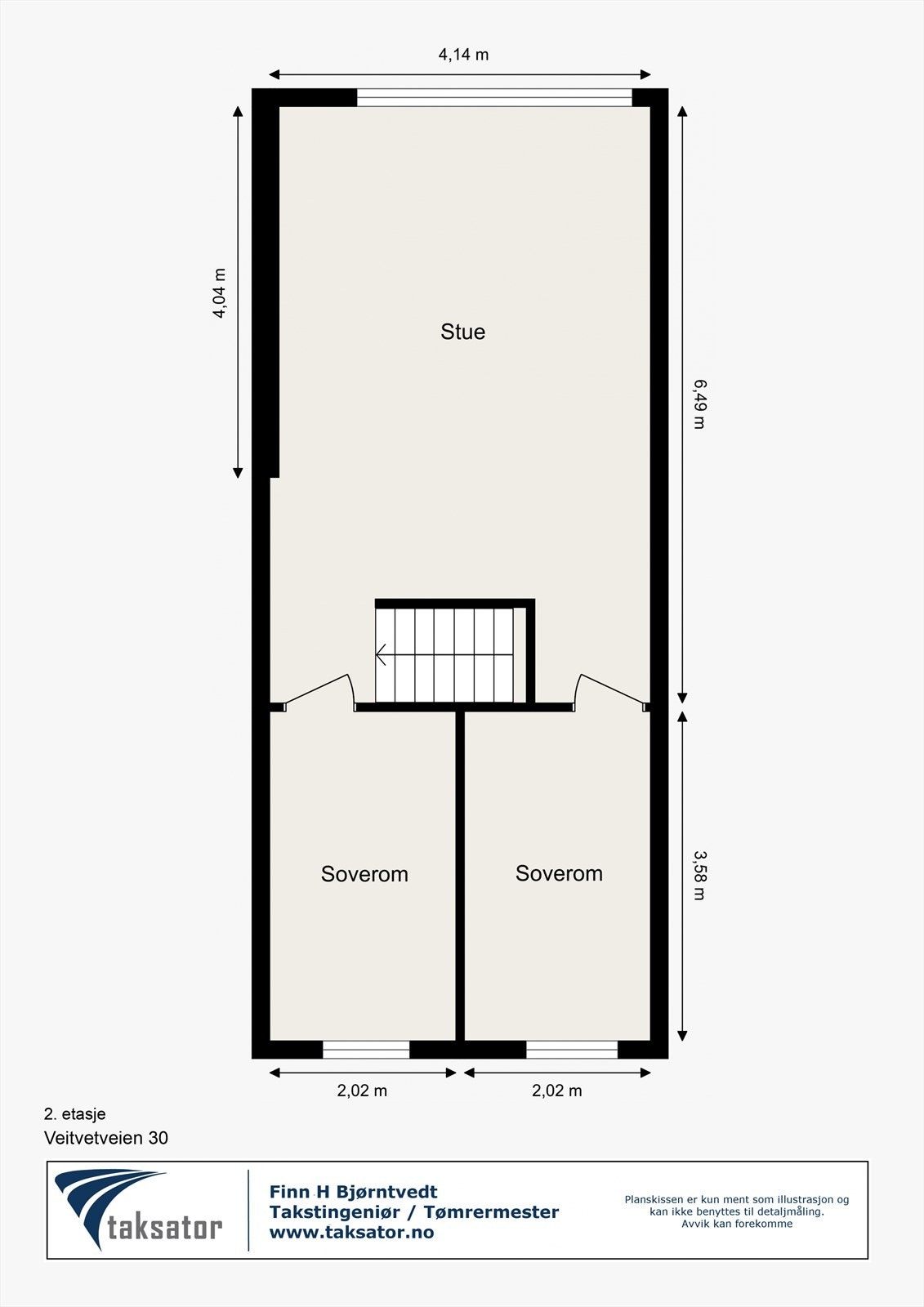 Plantegning 2. etasje Galleribilde