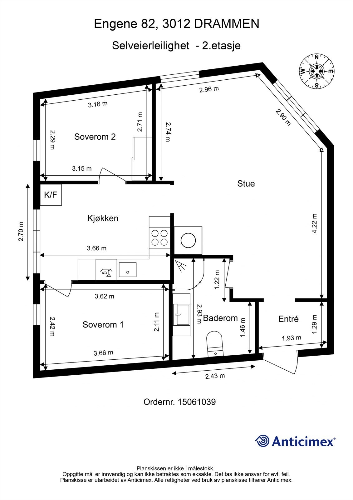 Plantegning 2. etasje Galleribilde