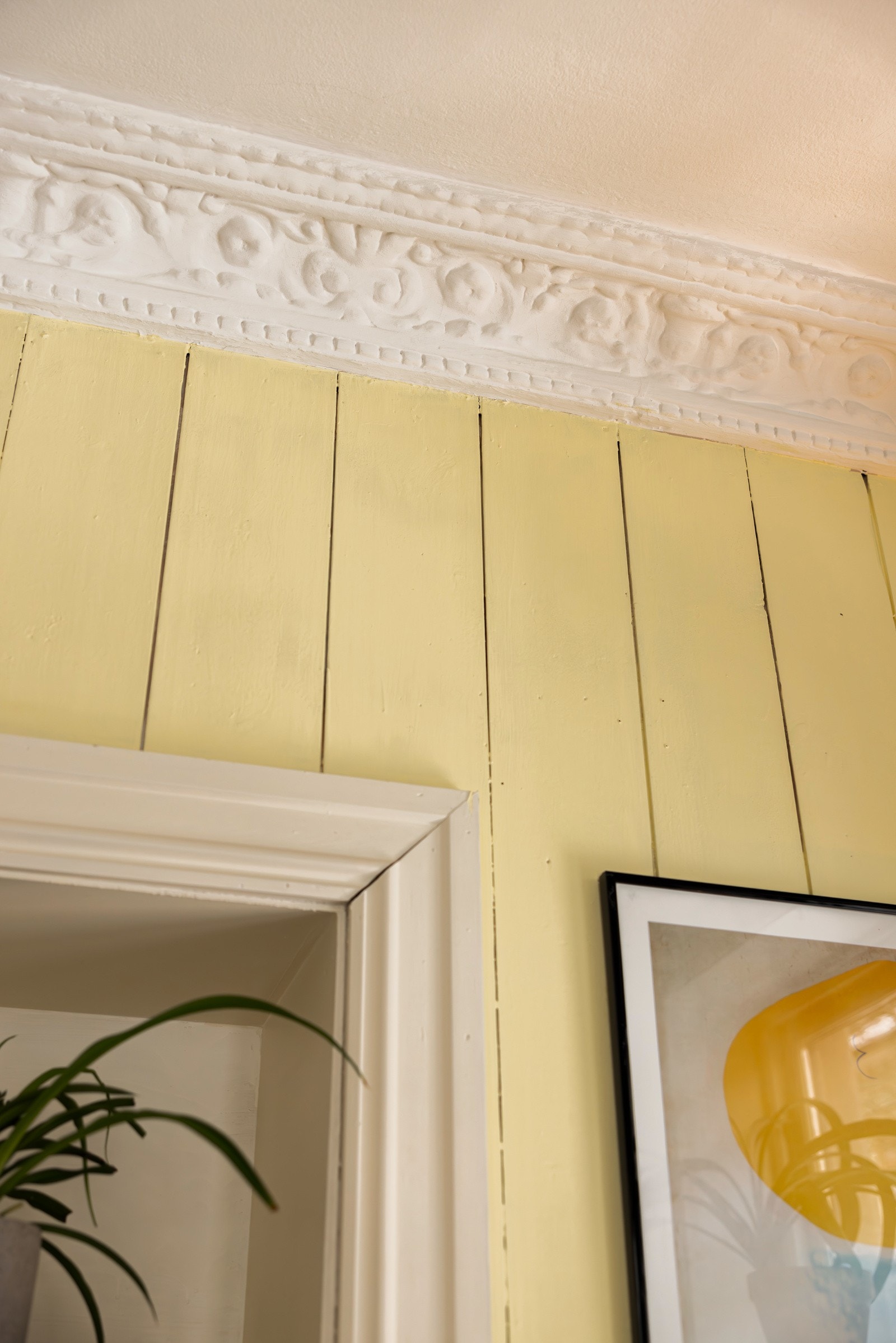 Også rosetten er pent bevart i leiligheten. Galleribilde