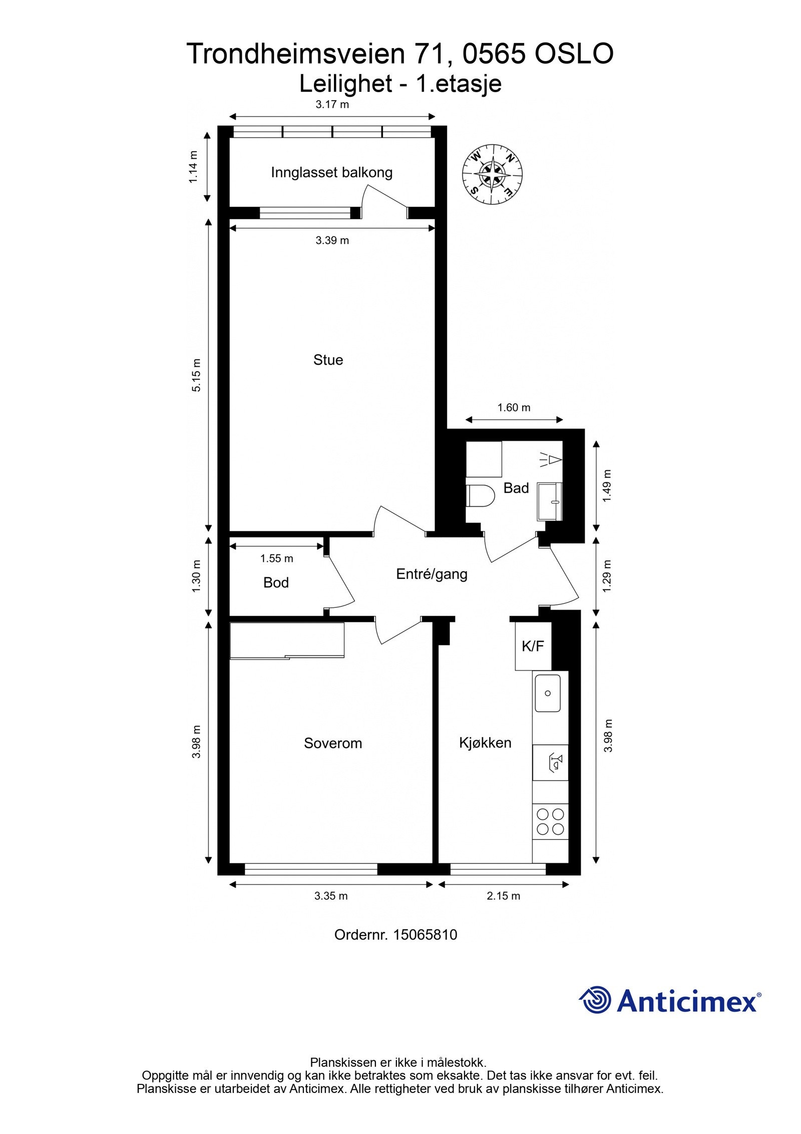 Vi begynner med plantegningen slik at du får god oversikt før du blar videre. Galleribilde