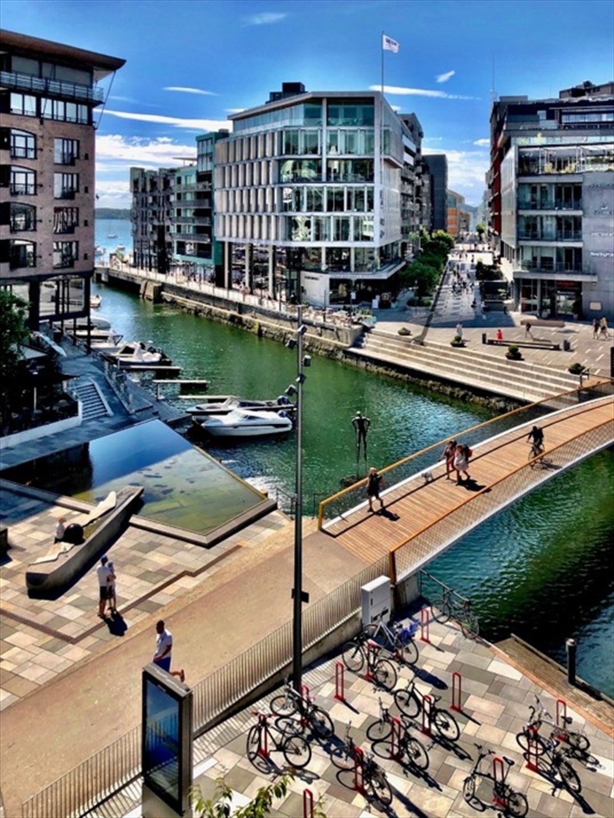 Utsikt fra felles terrasse Galleribilde