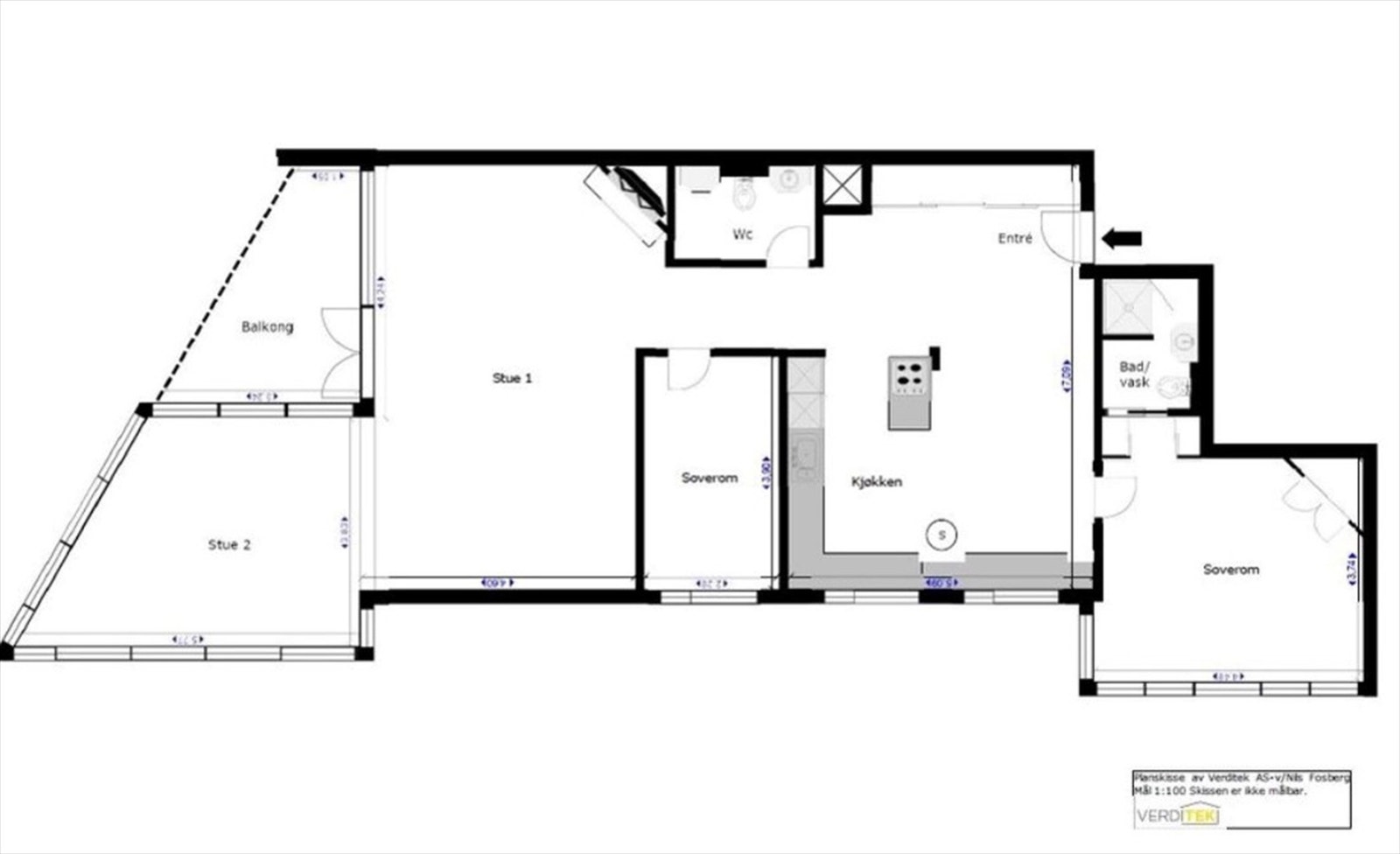 Plantegning Galleribilde