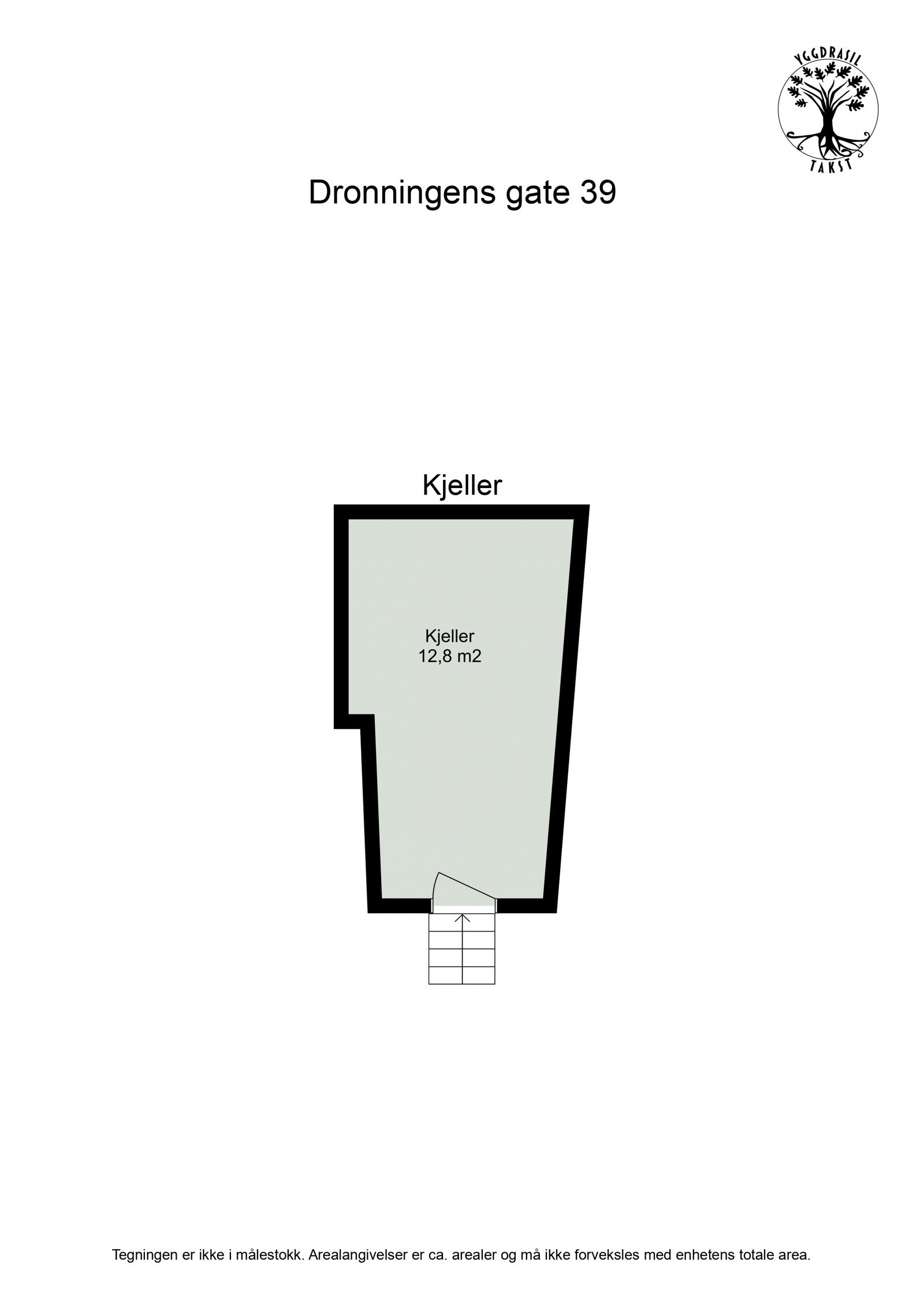 Planskisse kjeller. Galleribilde