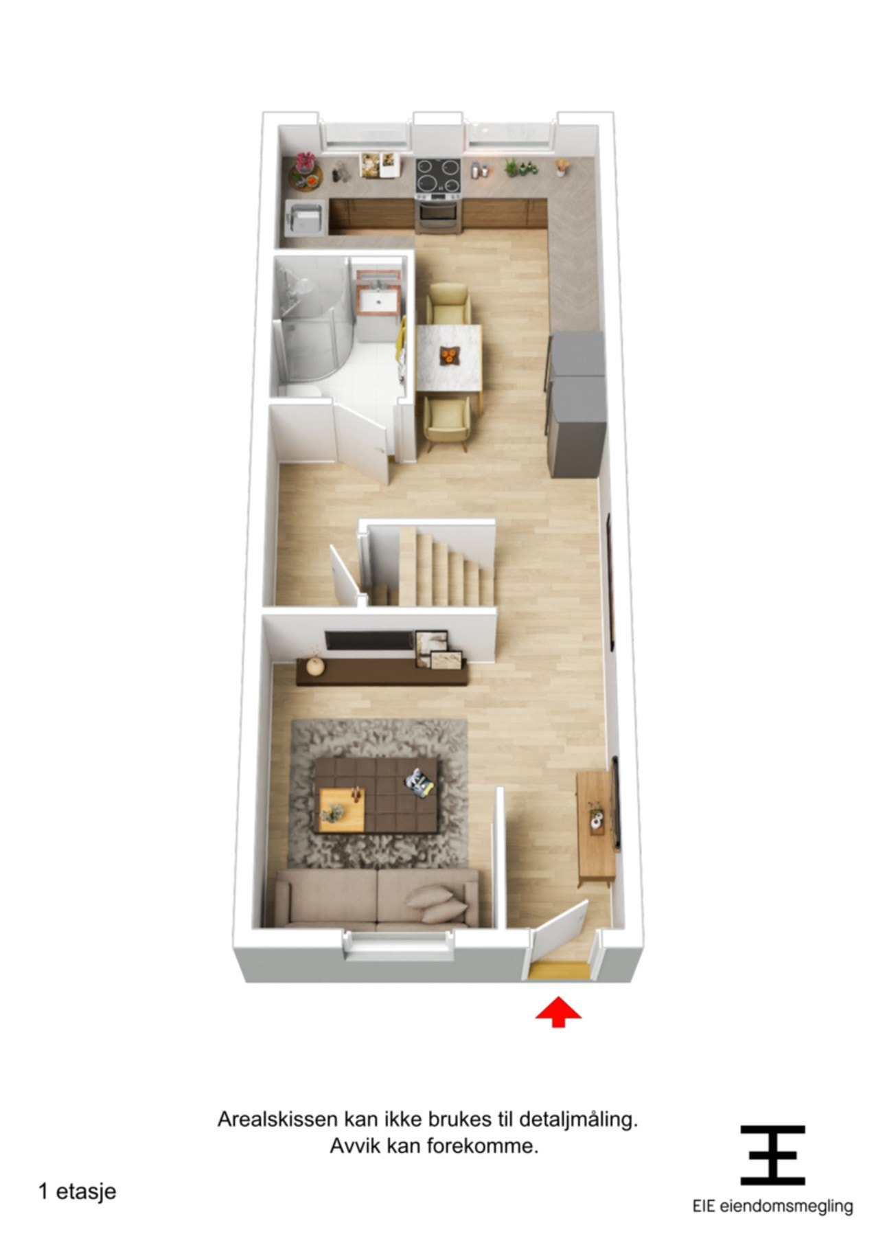 Digital plantegning 1. etg. Galleribilde