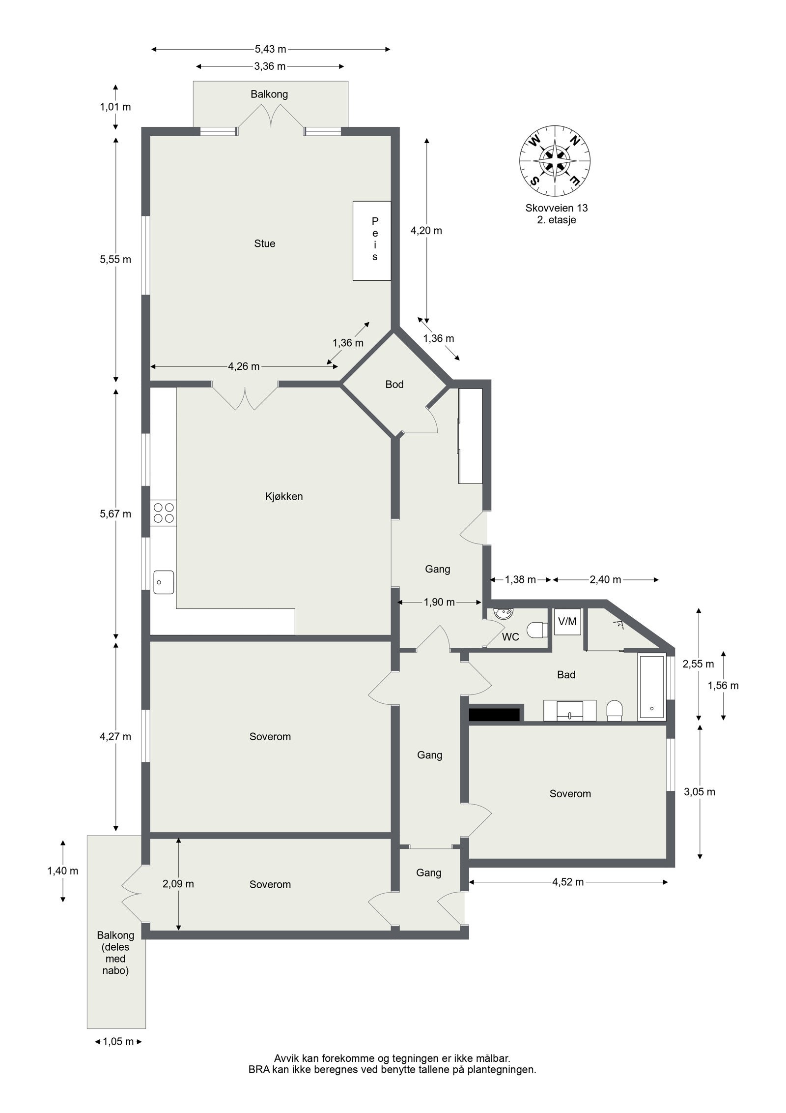 Plantegning Galleribilde