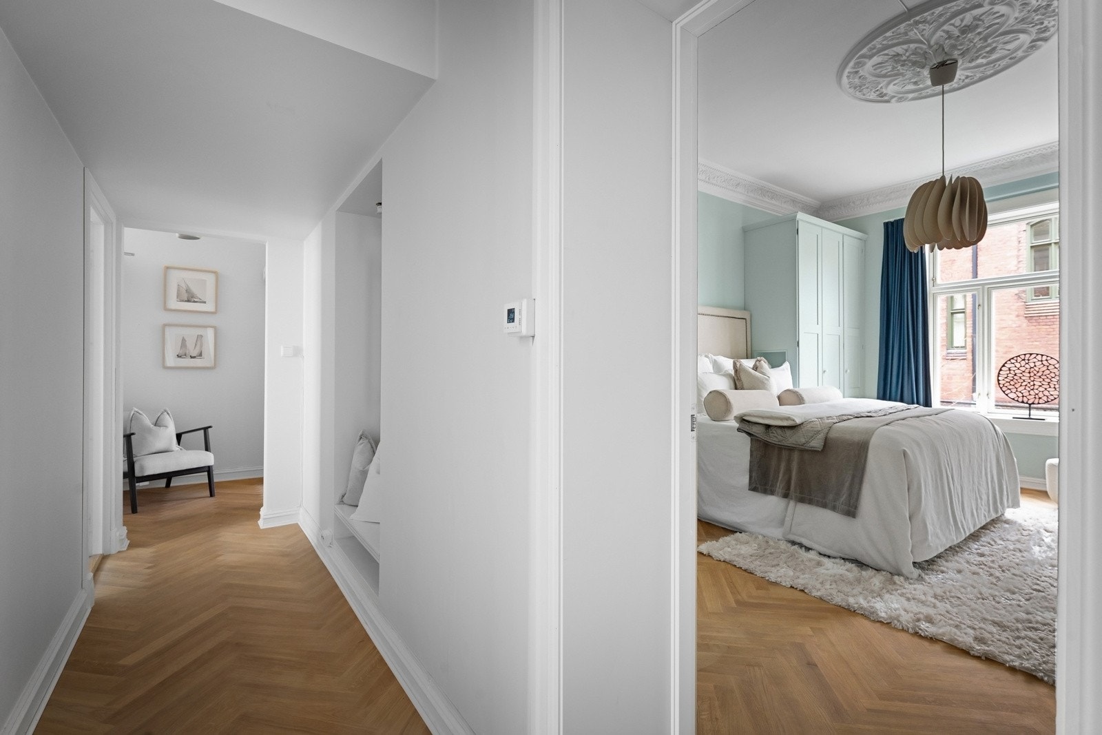 To nye varmtvannsbredere fra 2024, plassert på bad og over himlingen på WC Galleribilde