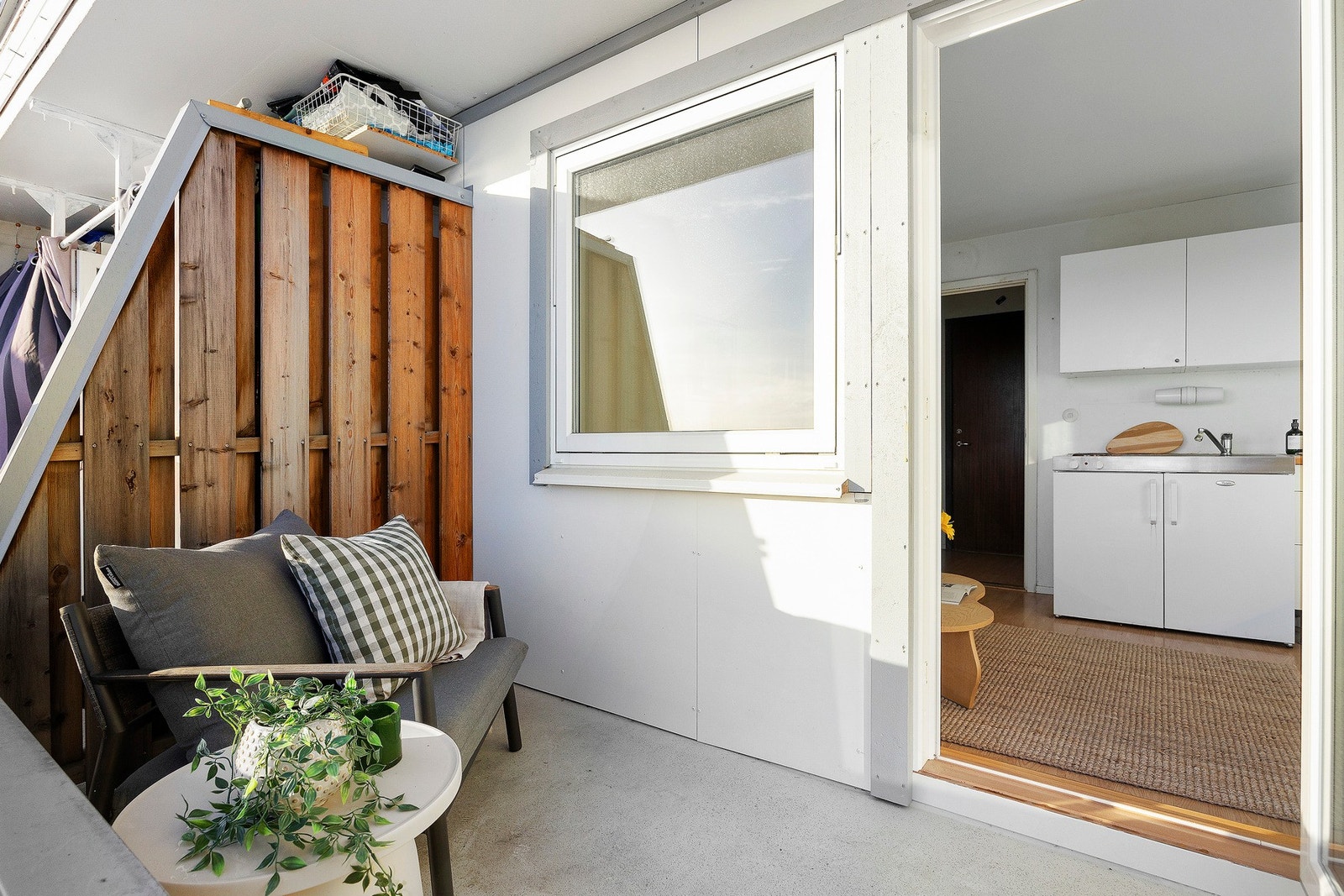 Det er tillatt med elektrisk grill. Galleribilde