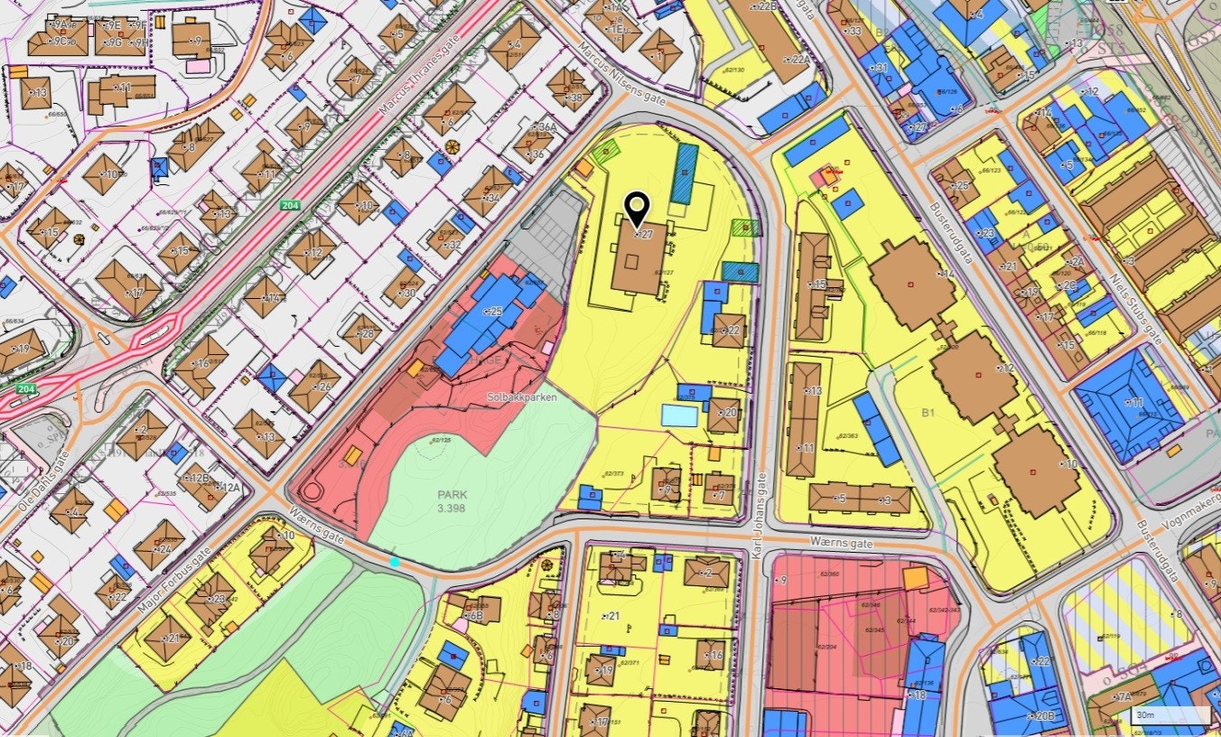 Reguleringskart Galleribilde