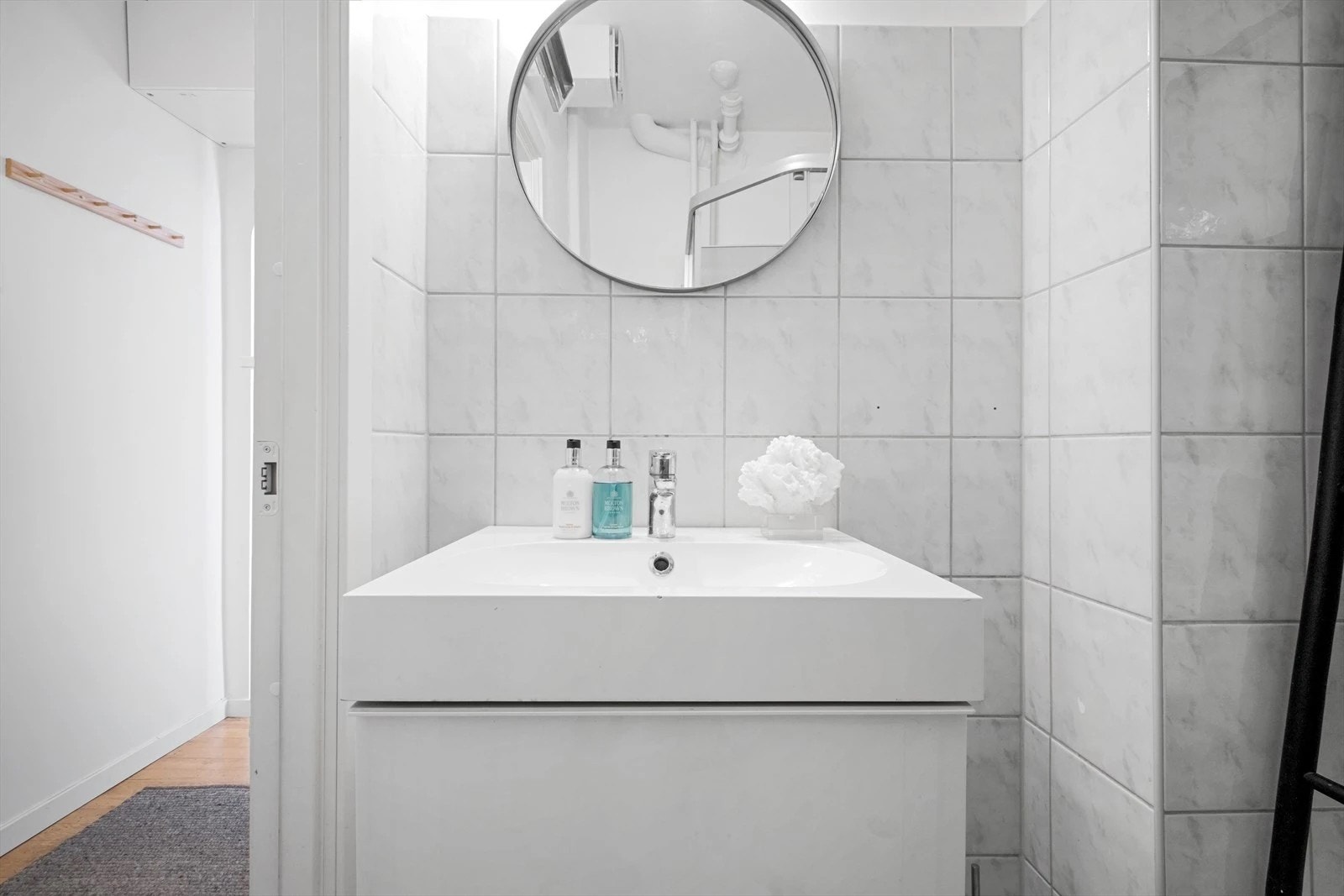 Flislagt bad med varmekabler Galleribilde