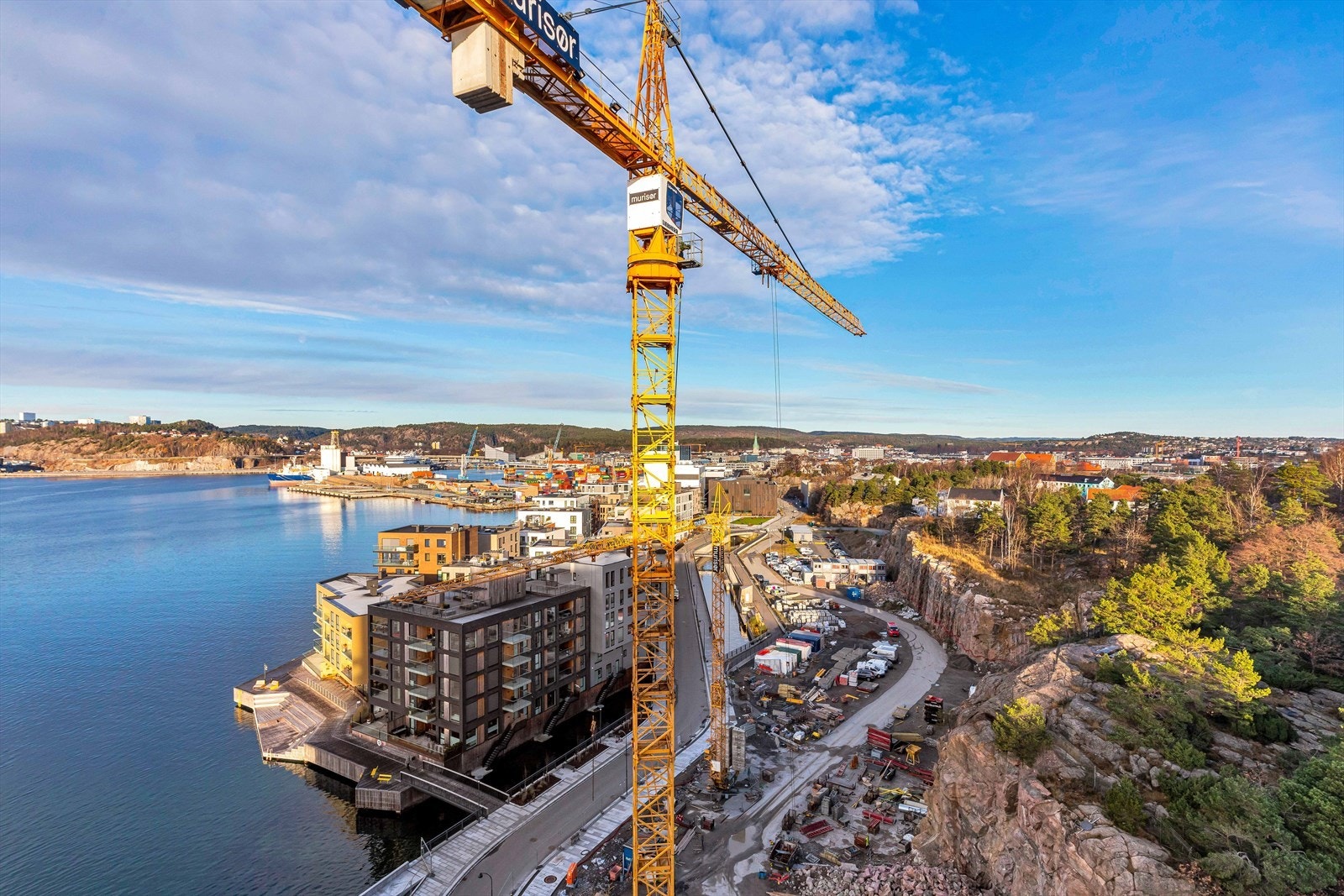 Utsikt fra leiligheten (bildet er tatt i desember 2024) Galleribilde