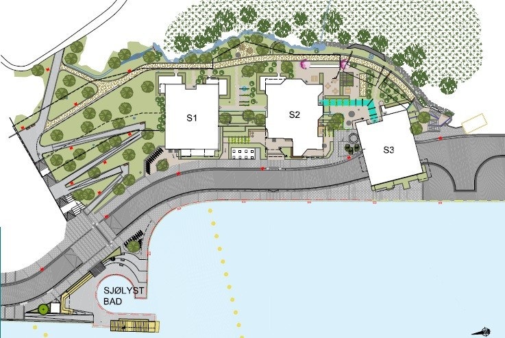 Situasjonsplan over området Galleribilde