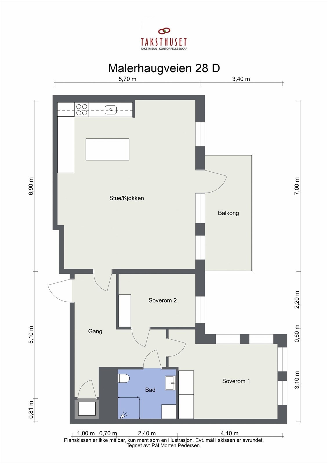 Svært god planløsning med store, gode rom Galleribilde