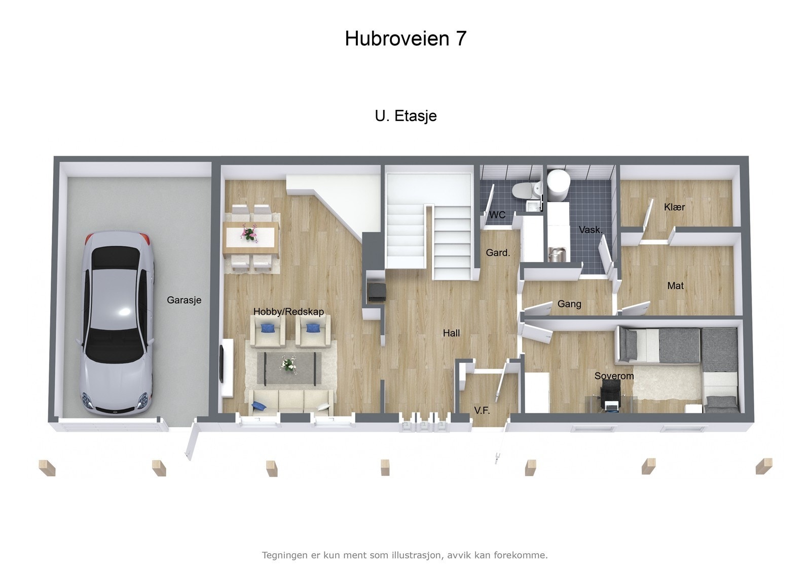 Hubroveien 7 - 3D - U. Etasje - Letterhead Galleribilde
