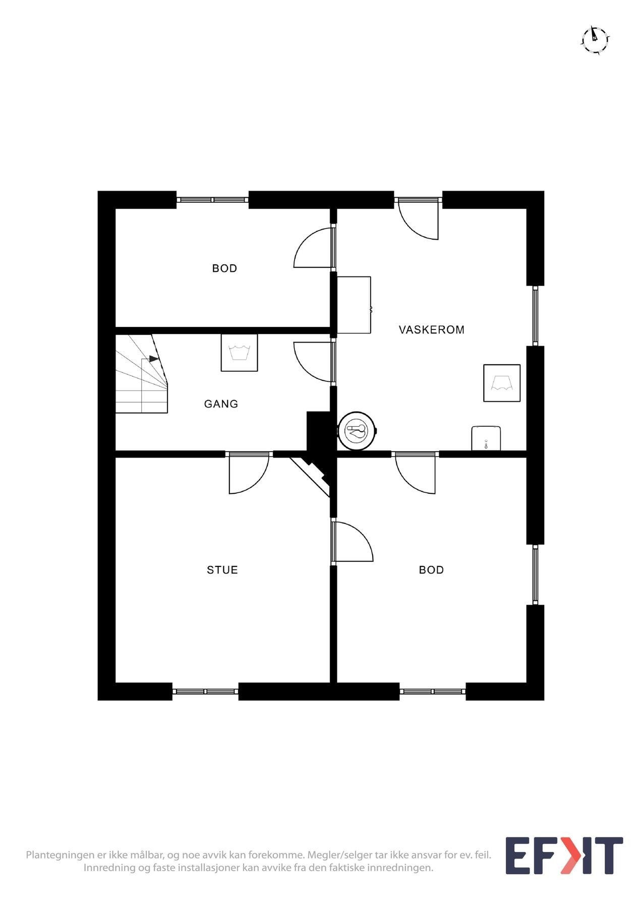 Underetasje i hoveddelen. Galleribilde