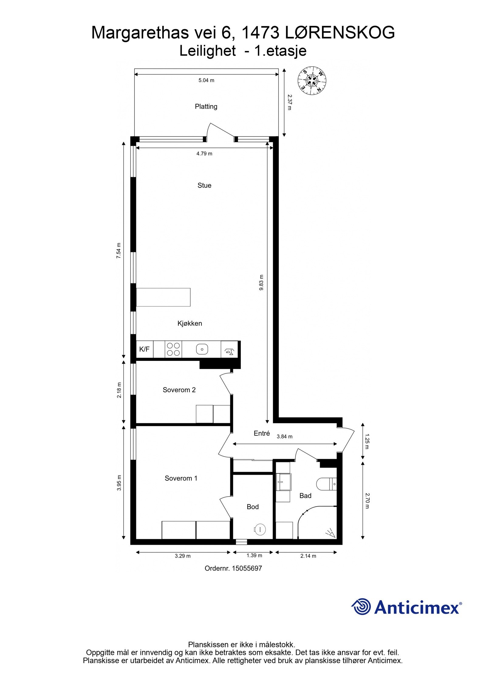 Plantegning Galleribilde