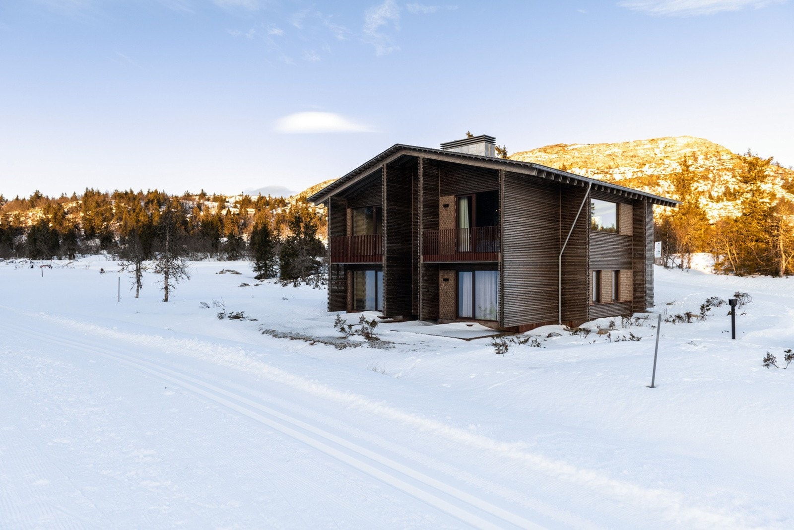 Flott beliggenhet med langrennssporet som nærmeste nabo Galleribilde