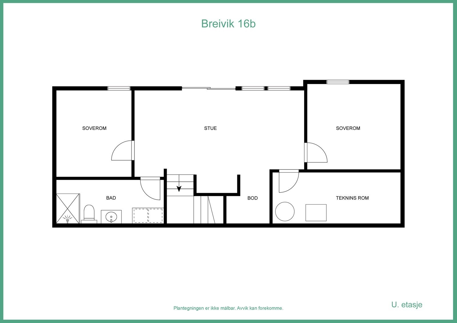 Plantegning u.etg. Galleribilde