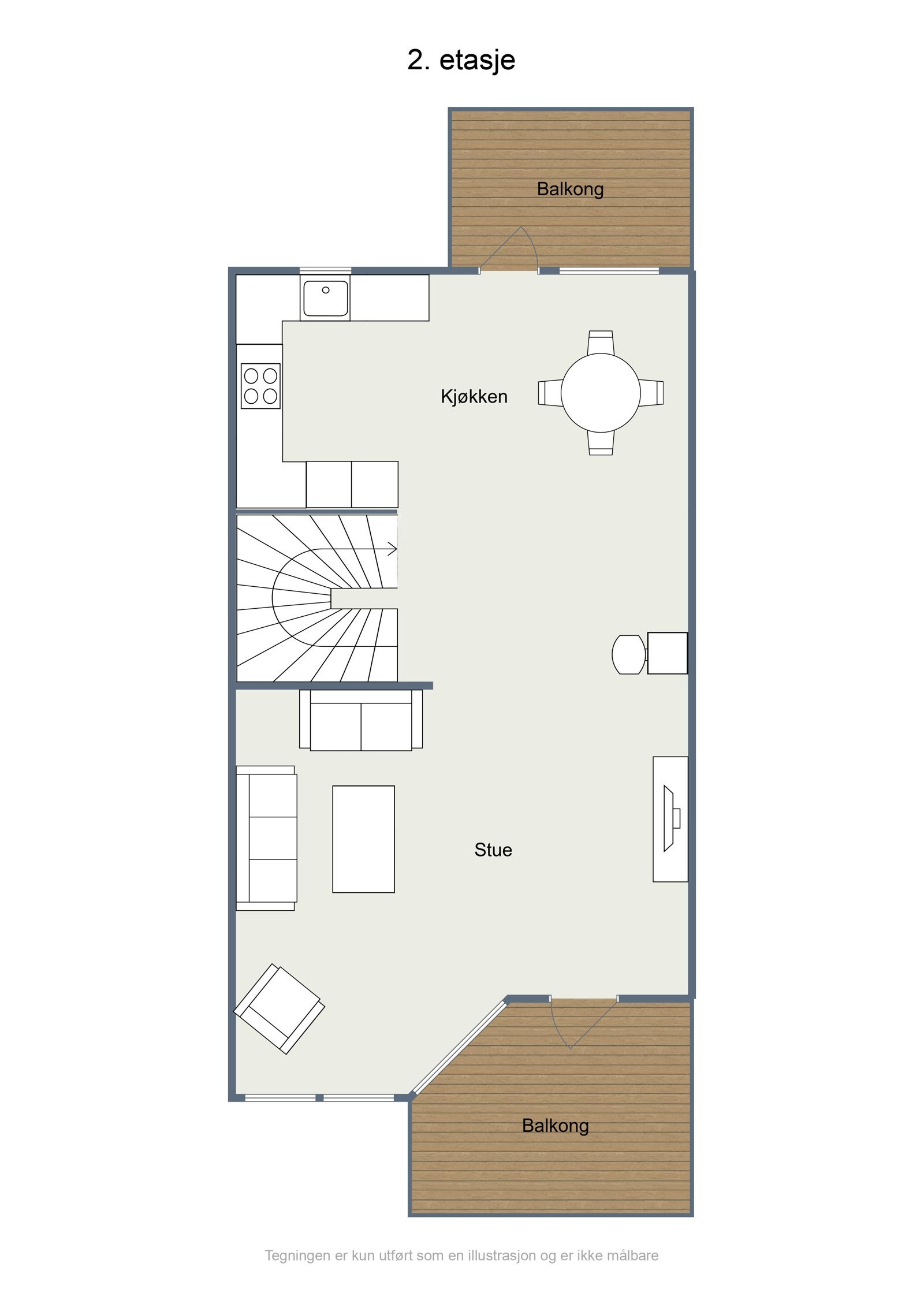 Plantegning - 2. etasje Galleribilde