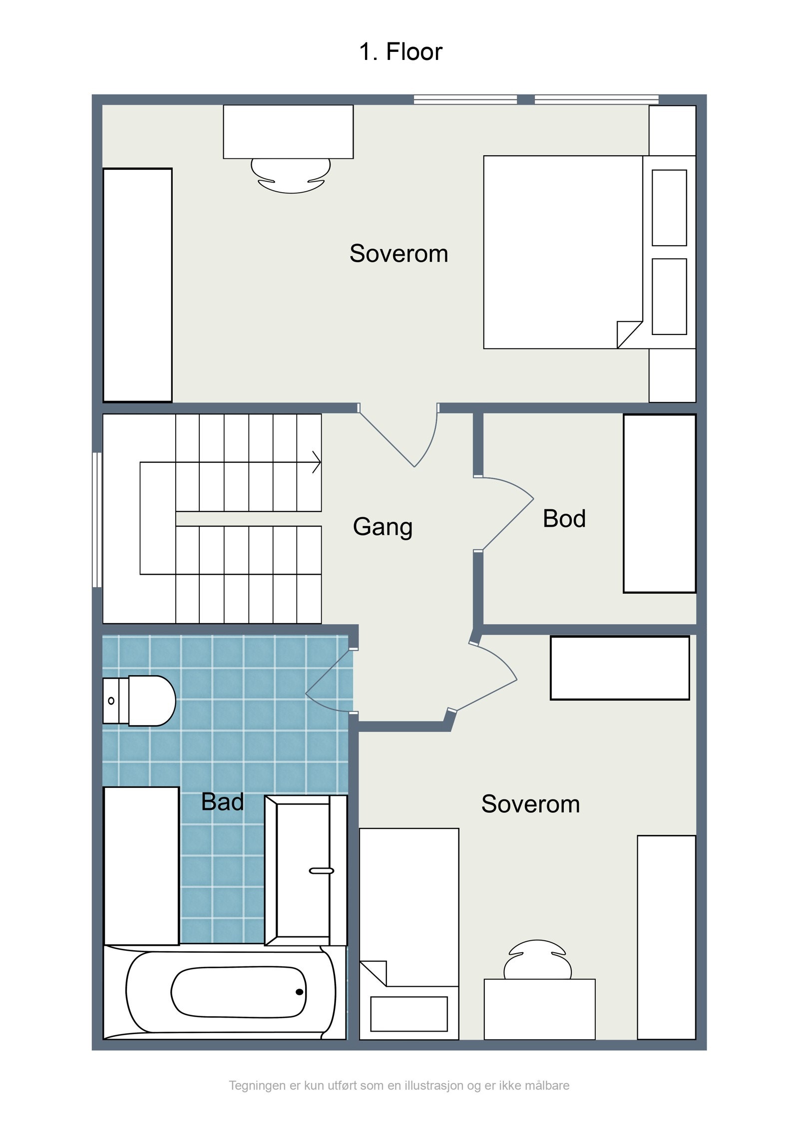 Plantegning - 3. etasje Galleribilde
