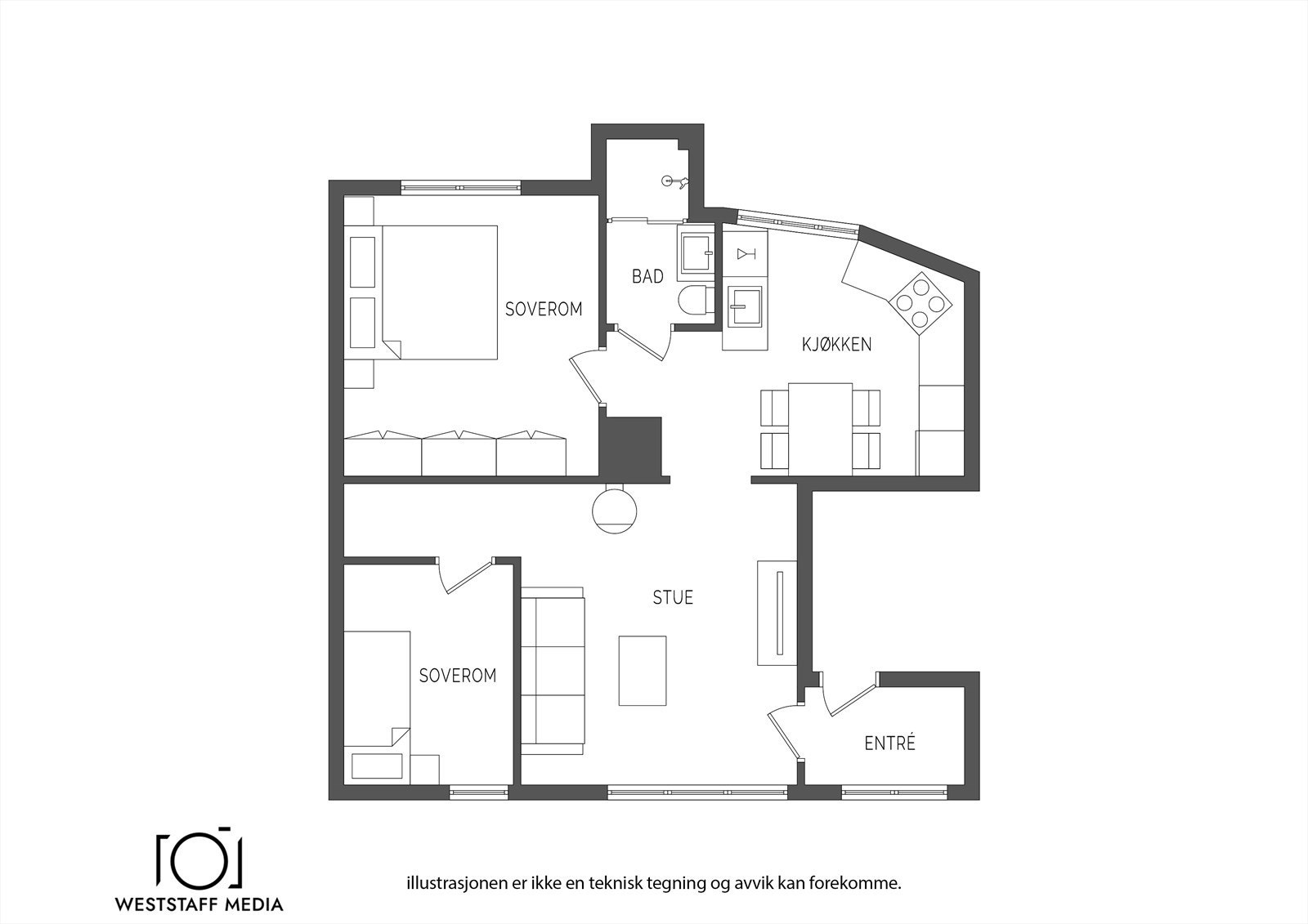 Planløsningen. Galleribilde