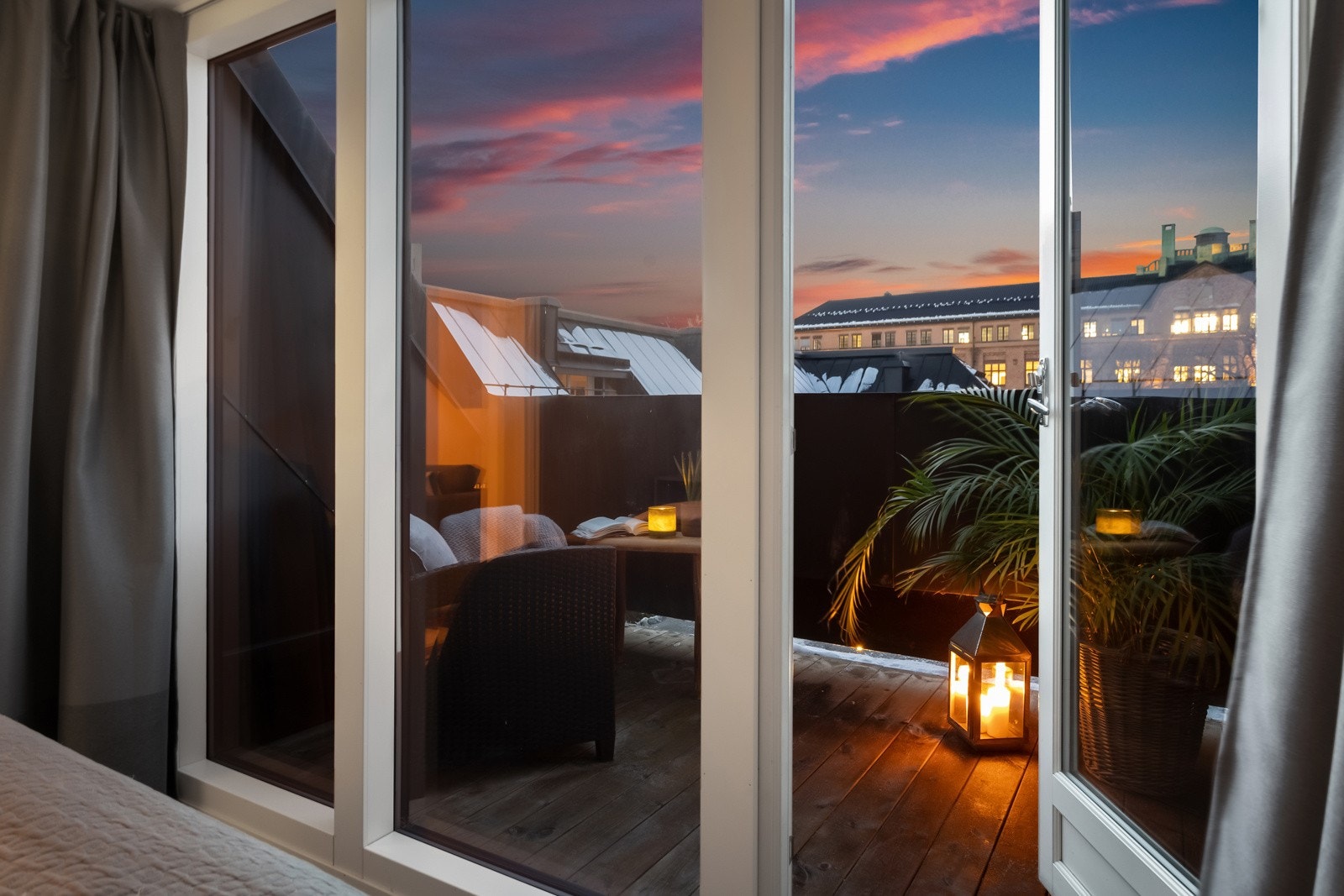 Utgang til eget privat uteområde, en kvalitet mange vil sette pris på. Galleribilde