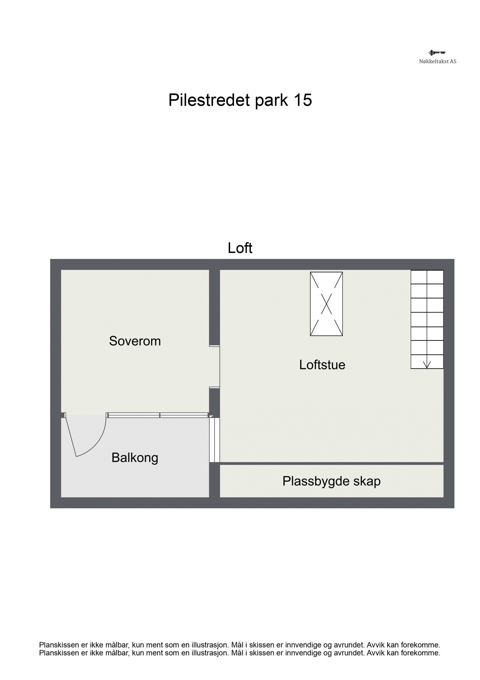 Plantegning loft Galleribilde