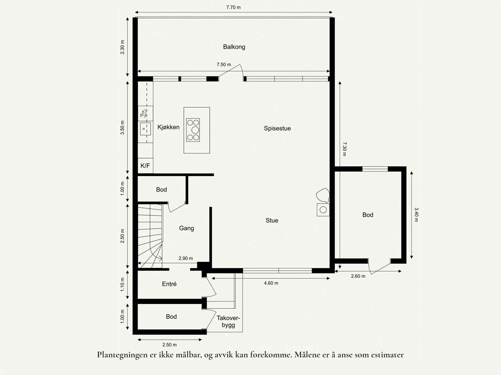 Plantegning 1. etasje Galleribilde