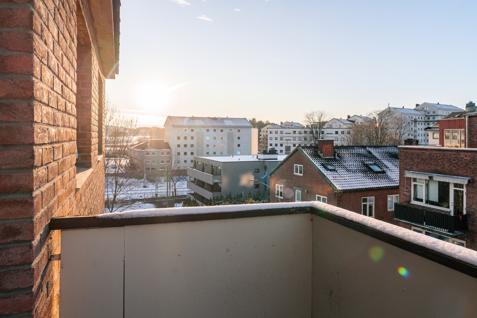 Balkong med kveldssol Galleribilde