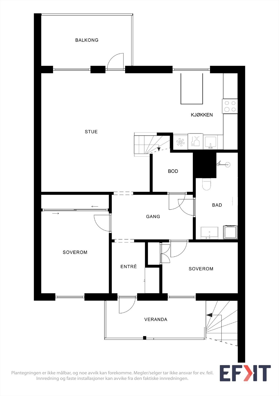 Plantegning hovedetg. Galleribilde