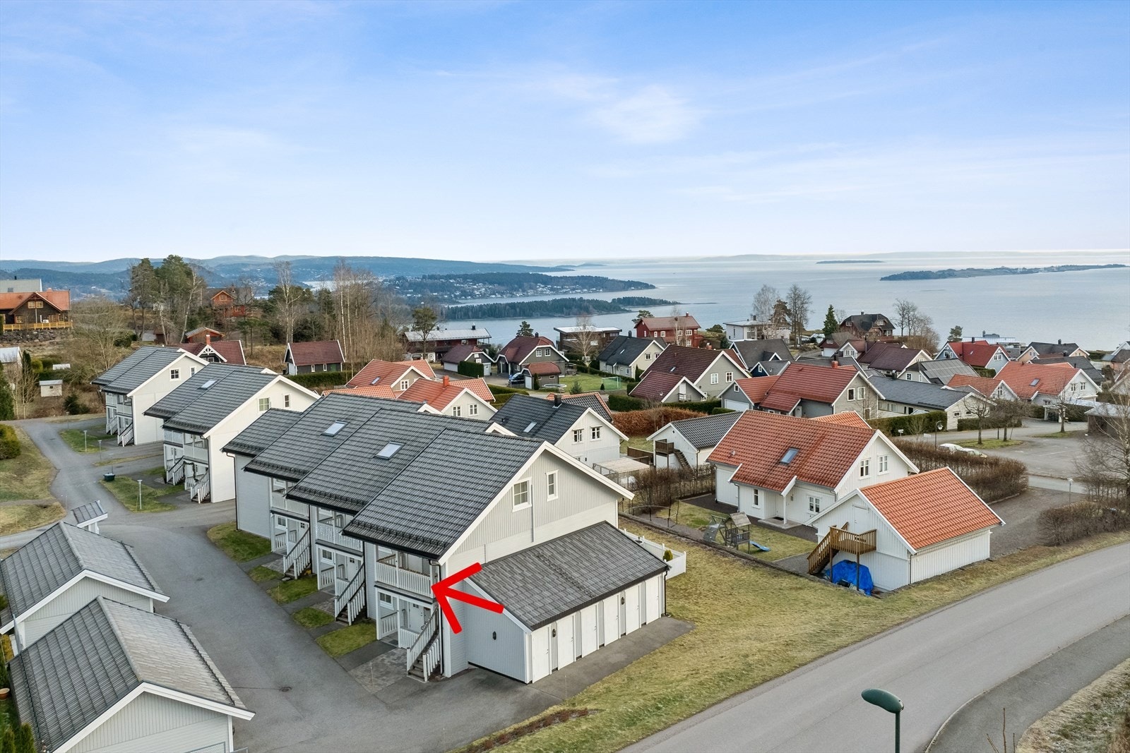 Det bor mye barnefamilier i dette boligområdet Galleribilde