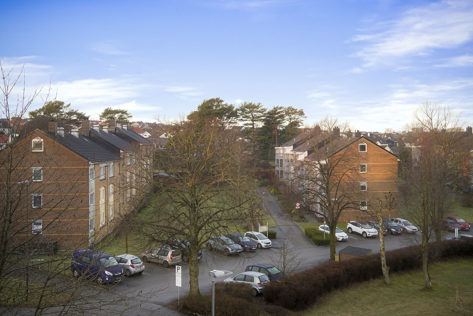 Utsikt fra balkong Galleribilde