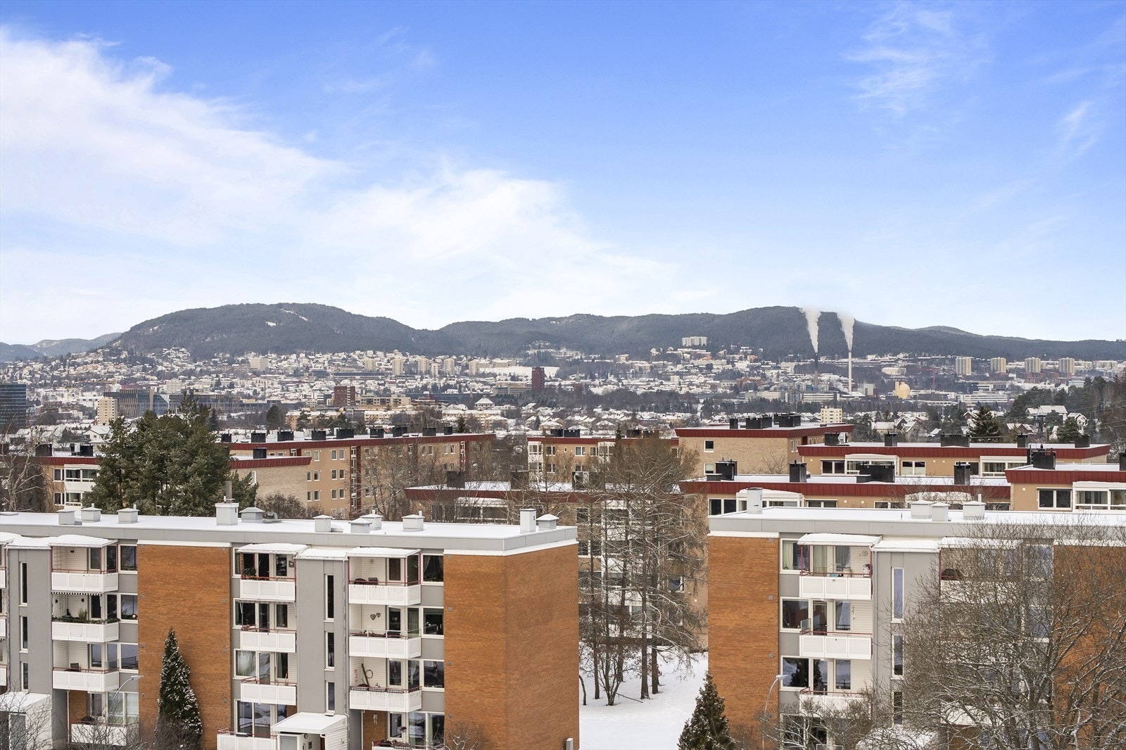 Balkongen har en fantastisk og fri utsikt. Galleribilde